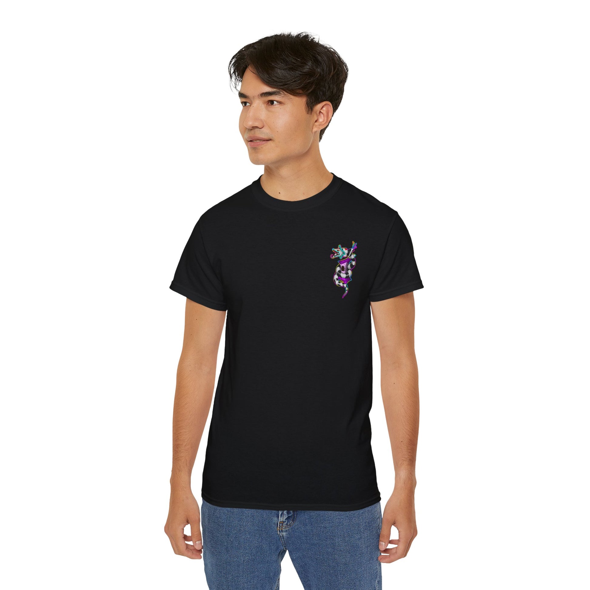 Beetle Juice Vibe — Sandworm Rainbow Pop, Unisex Cotton Shirt