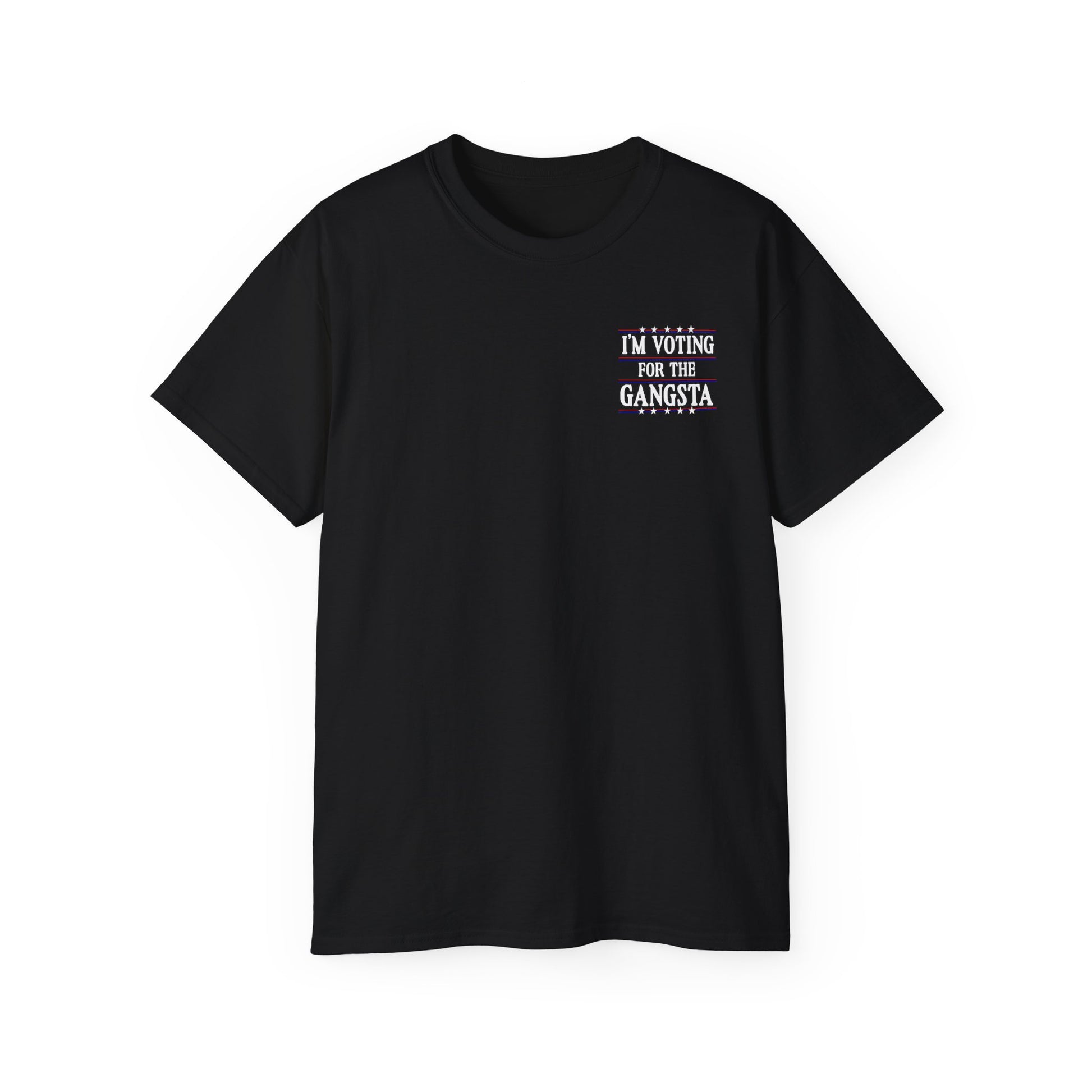 Trump Gangsta 2028 – I’m Voting for the Gangsta Patriotic, Unisex Tee