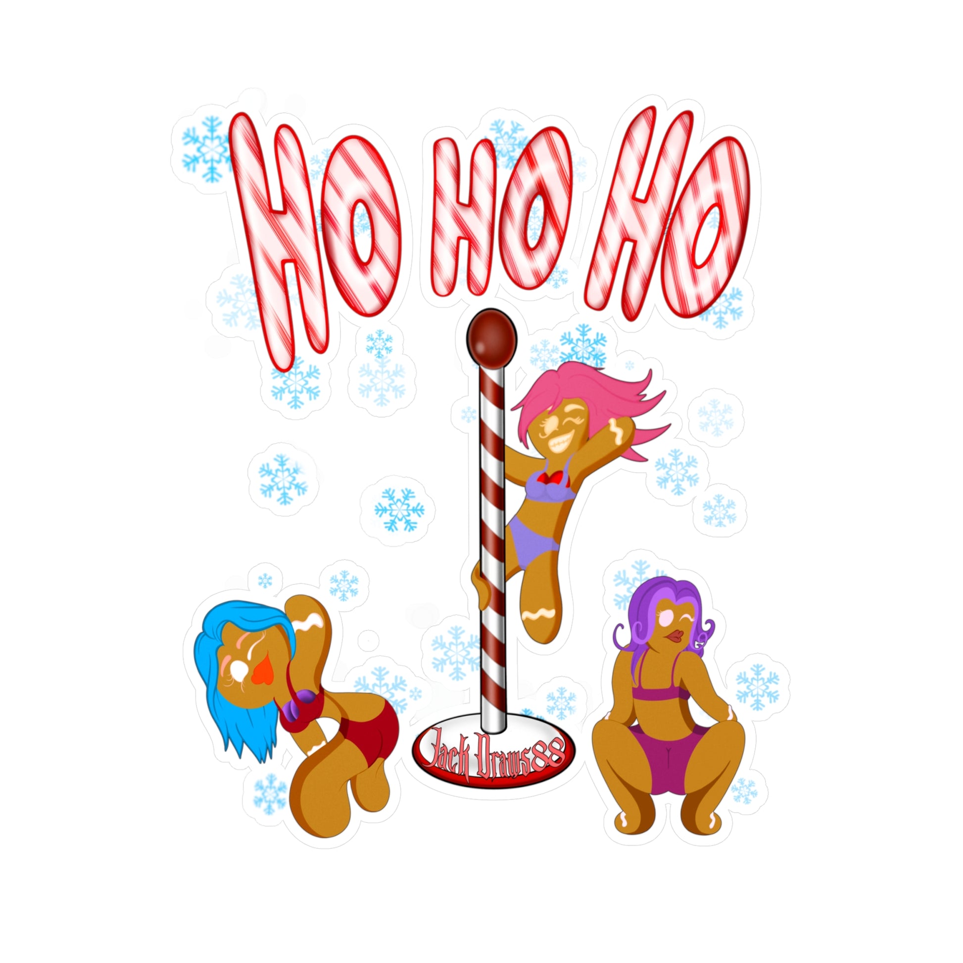 Fun Holiday-Themed Vinyl Decals for Home Decor, Stickers for Windows, Gifts for Friends, Seasonal Decoration, Funny Wall Art