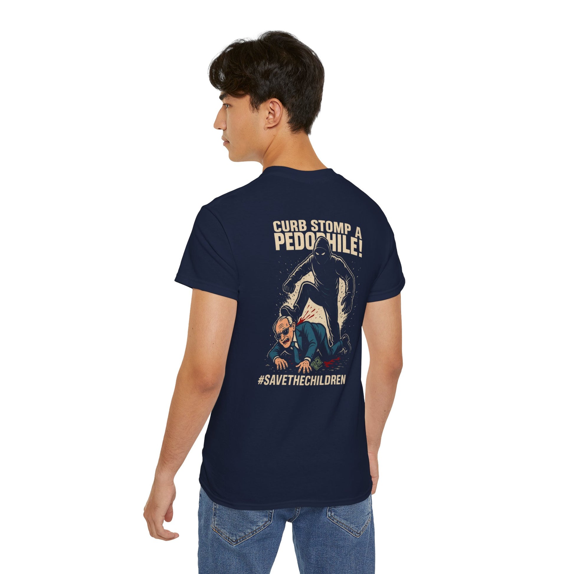 Pedo Hunter – Stomp Out Evil, Unisex Graphic Tee