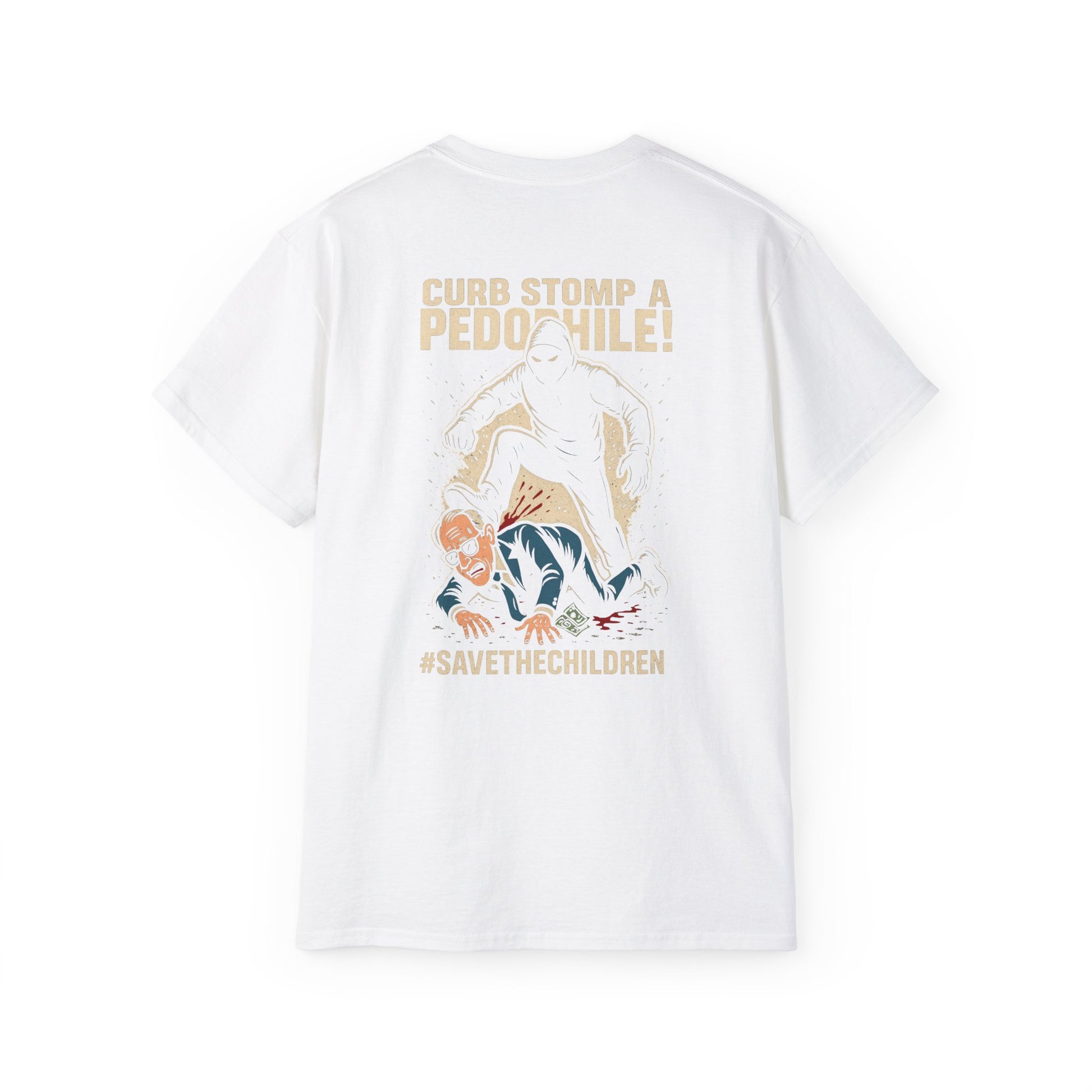 Pedo Hunter – Stomp Out Evil, Unisex Graphic Tee