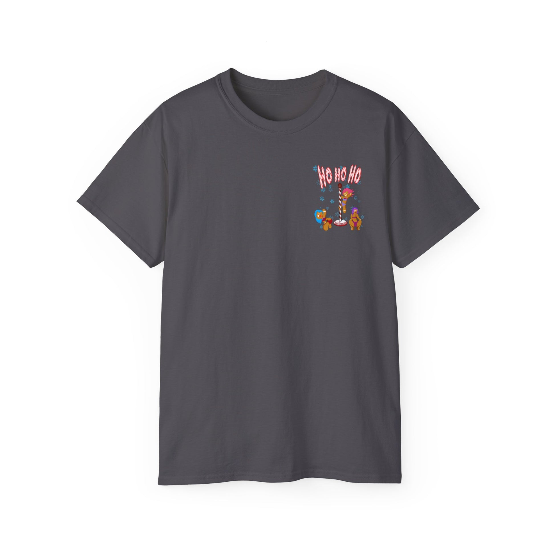 Merry Kiss My Ass – Naughty Gingerbread Holiday Stripper Tee, Unisex Cotton Shirt