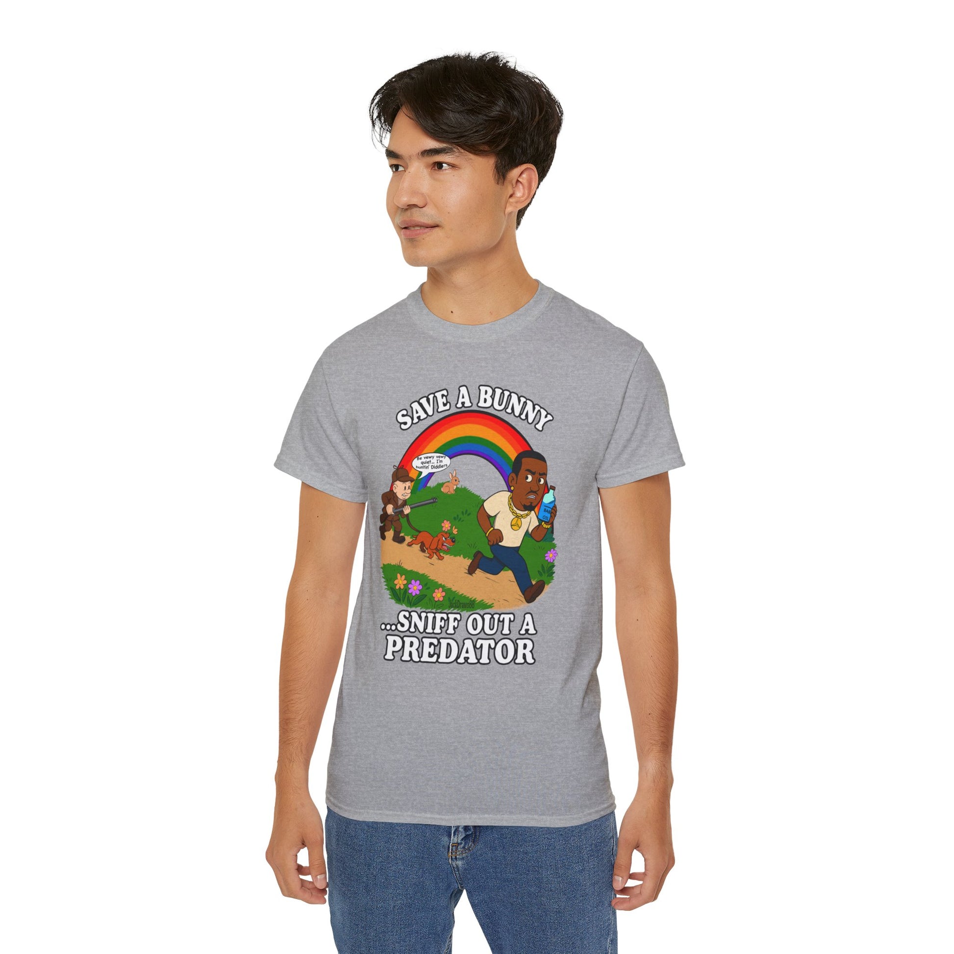 Huntin’ Diddlers: The Bunny Protection Act, Unisex Cotton Shirt