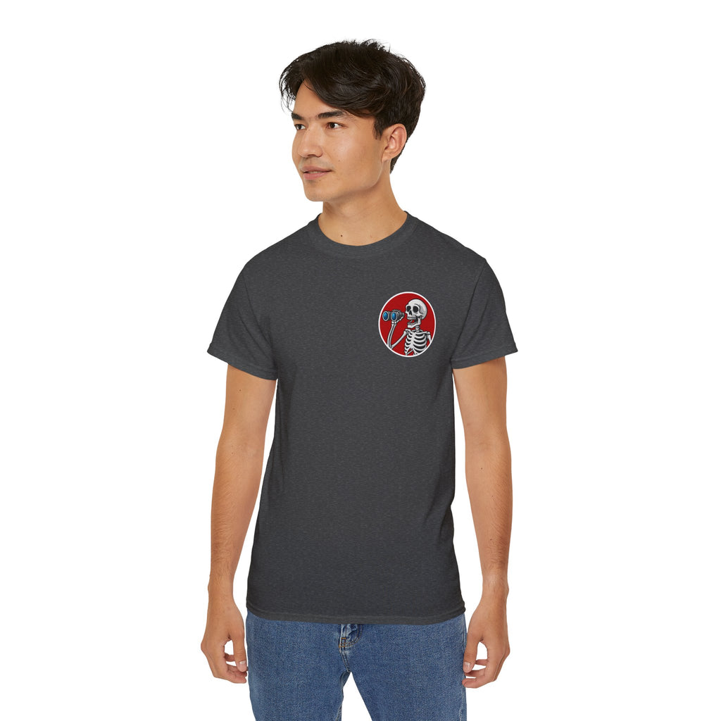 WTF I Just Seen – Binoculars Unisex Cotton Shirt