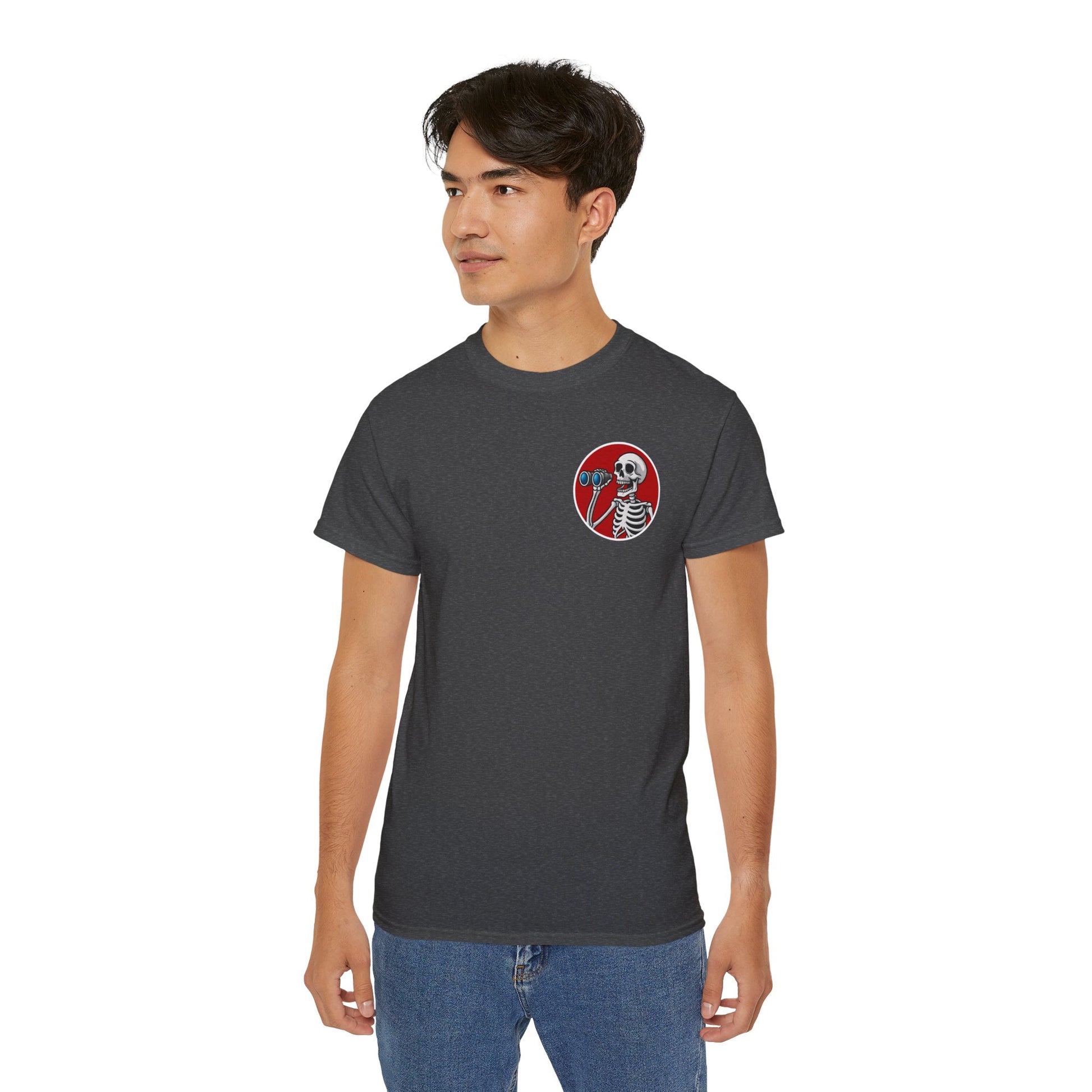 WTF I Just Seen – Binoculars Unisex Cotton Shirt