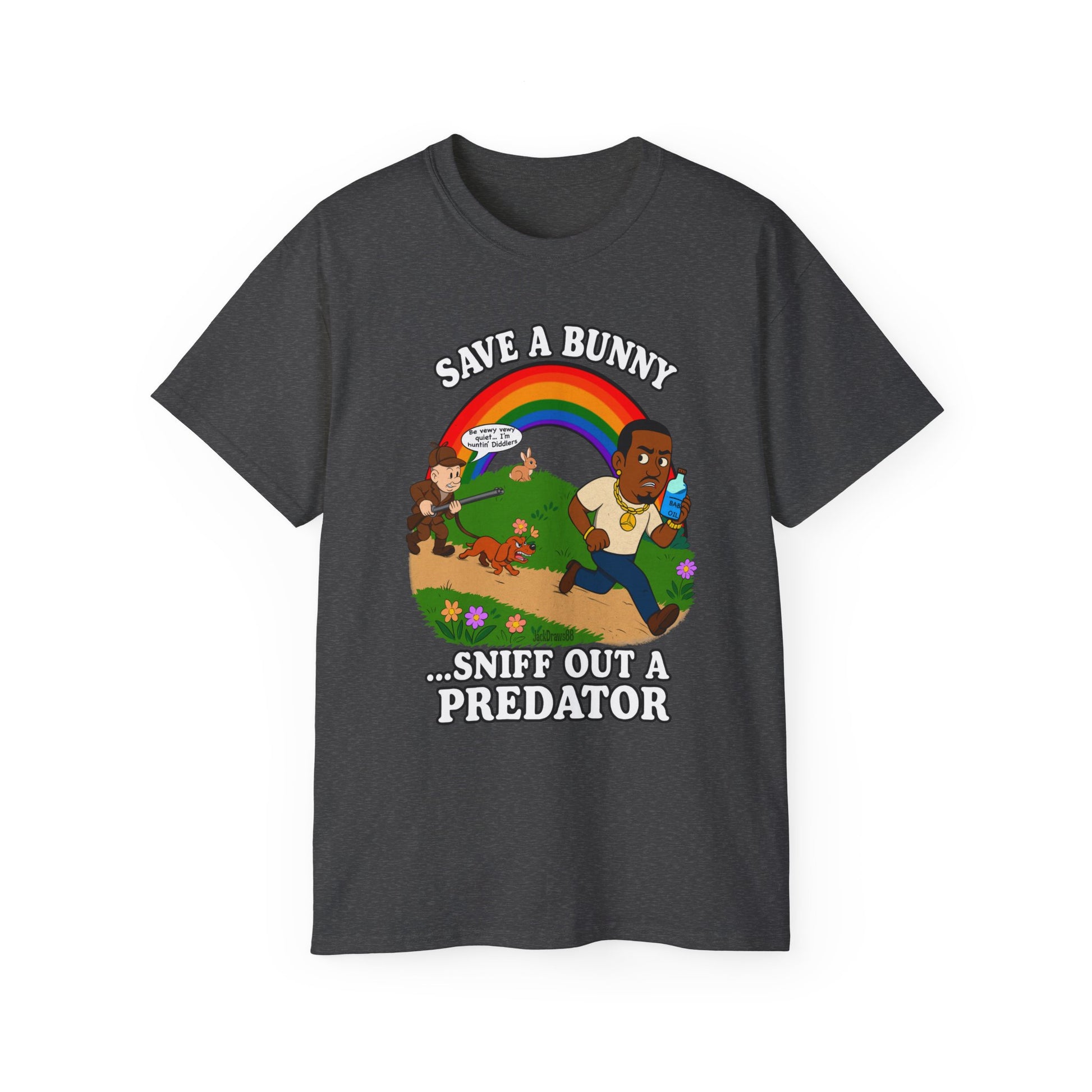 Huntin’ Diddlers: The Bunny Protection Act, Unisex Cotton Shirt