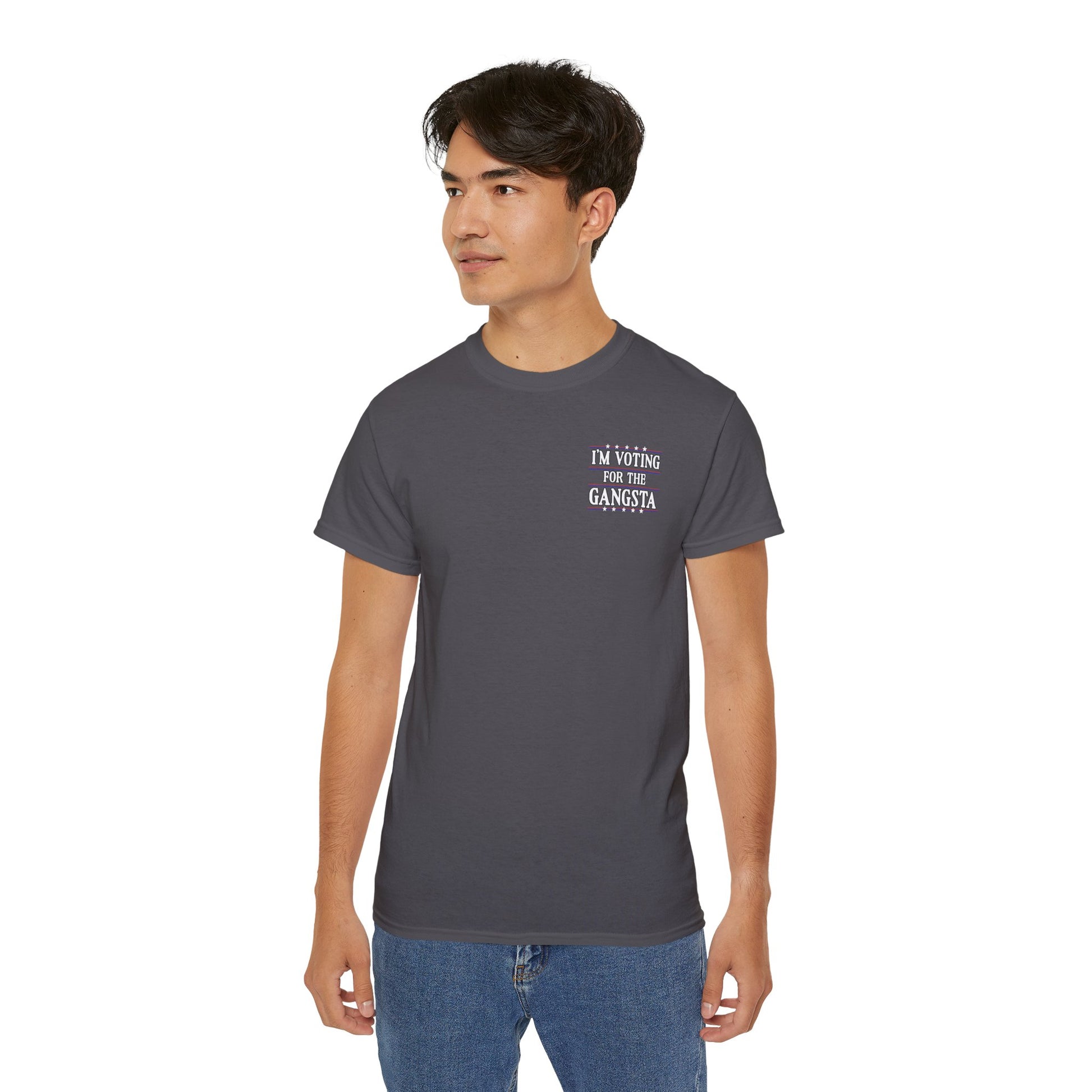 Trump Gangsta 2028 – I’m Voting for the Gangsta Patriotic, Unisex Tee