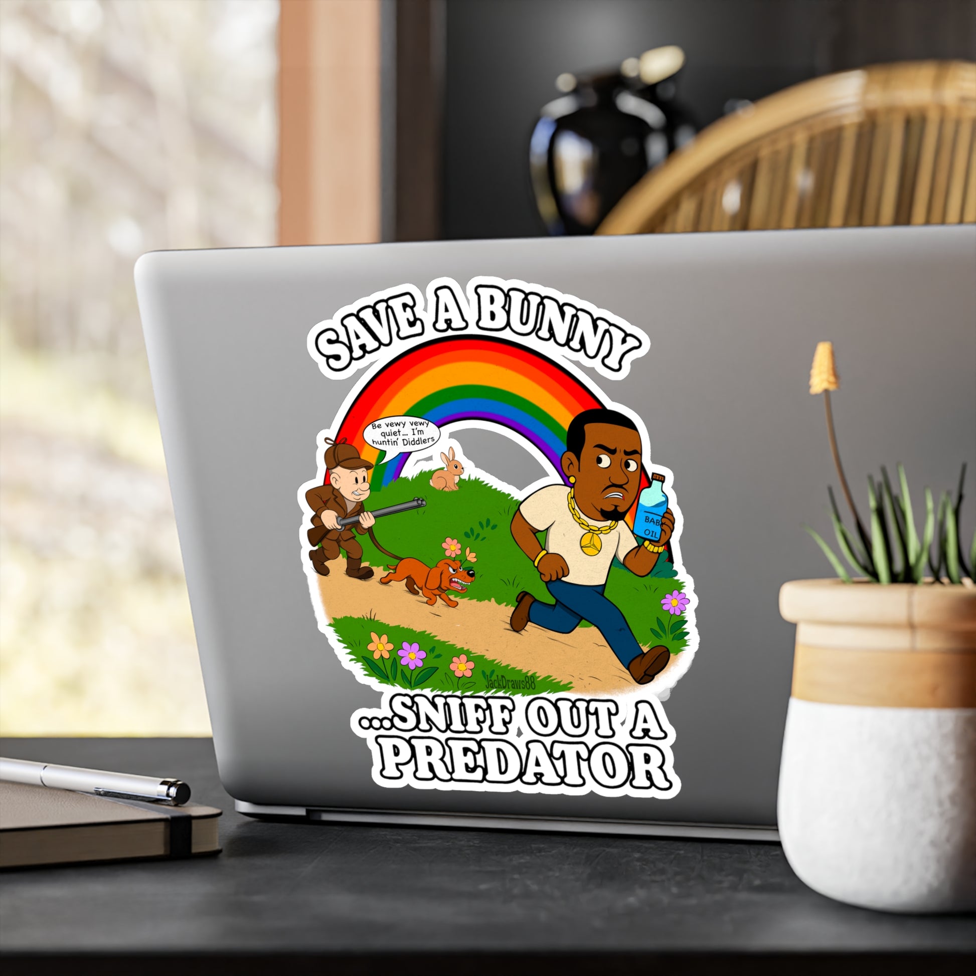 Huntin’ Diddlers: The Bunny Protection Act, Vinyl Decals for Chaos