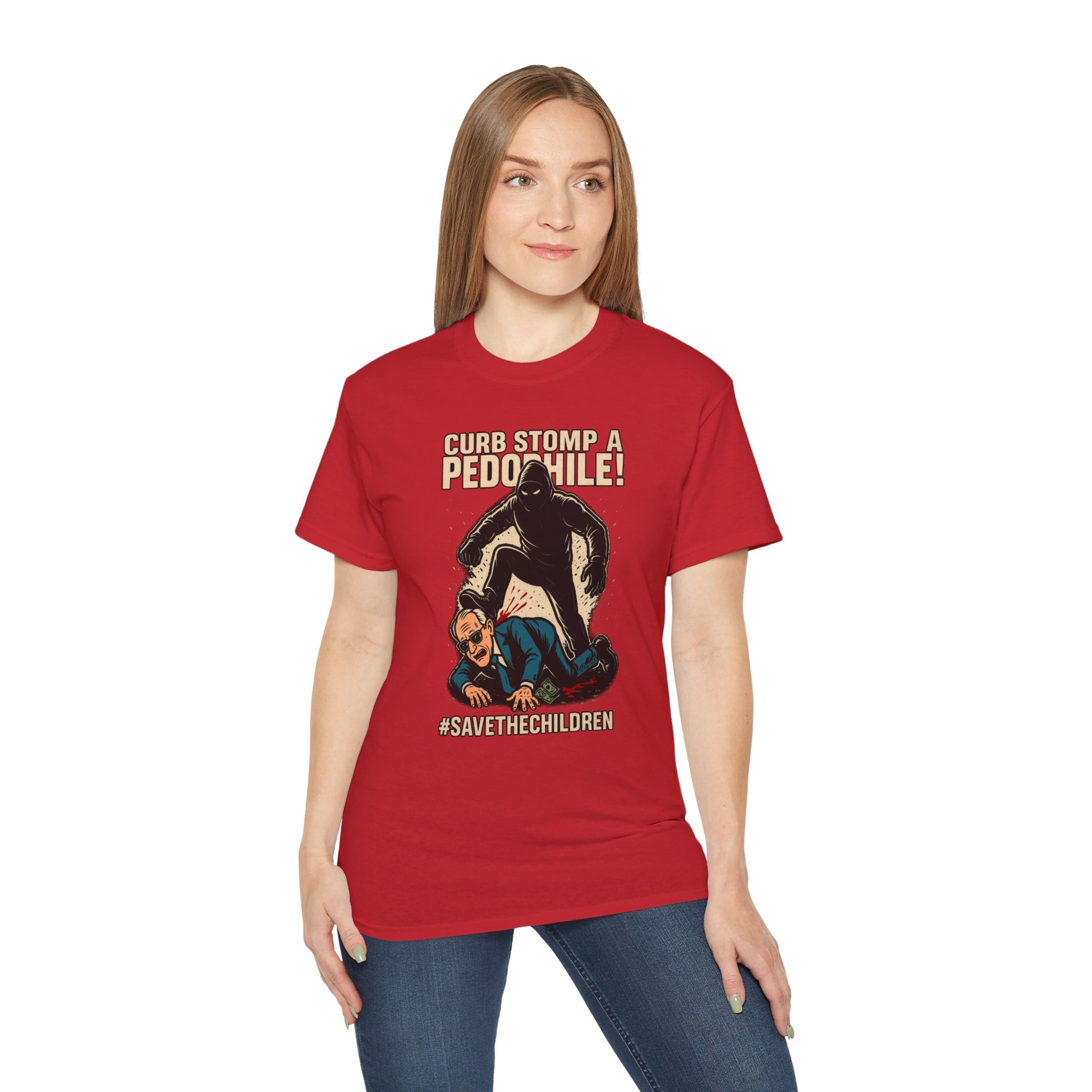 P.H. Hunter – Stomp Out Evil, Unisex Cotton Tee