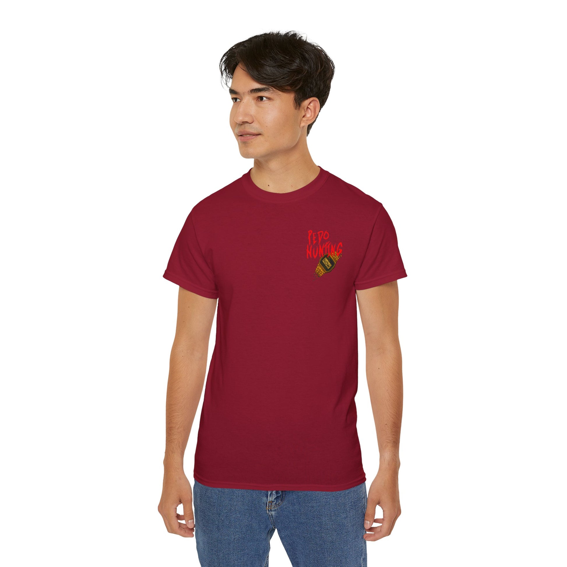 Pedo Hunter – Stomp Out Evil, Unisex Graphic Tee