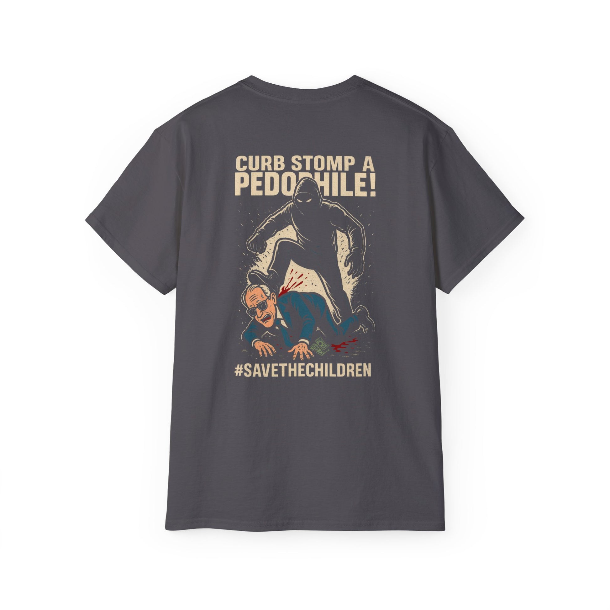 Pedo Hunter – Stomp Out Evil, Unisex Graphic Tee