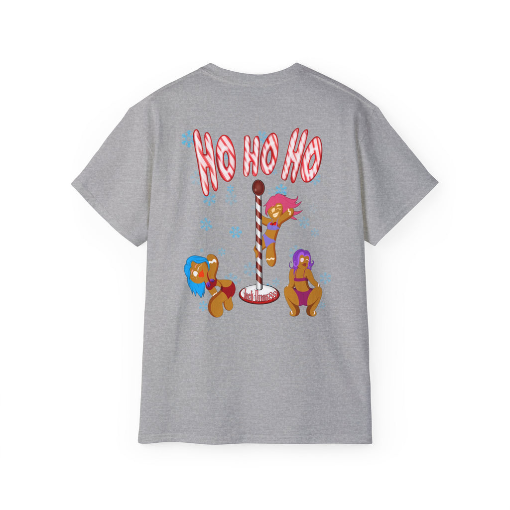 🎄 Ho Ho Ho Gingerbread Strippers – Naughty Holiday Pole Dance, Unisex Cotton T-Shirt