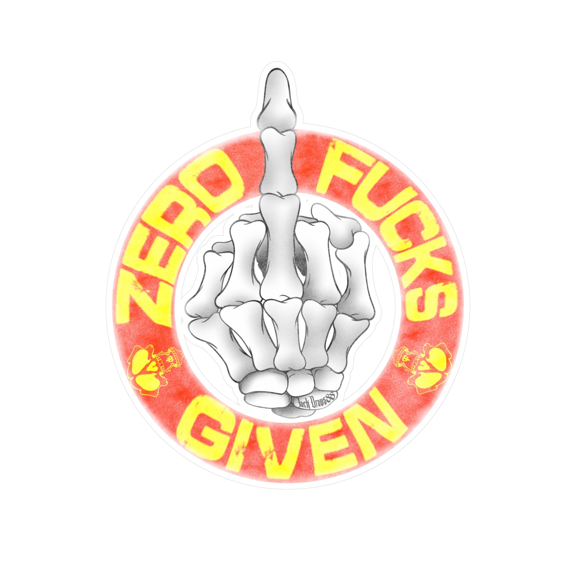 Zero F*cks Given, Vinyl Decals