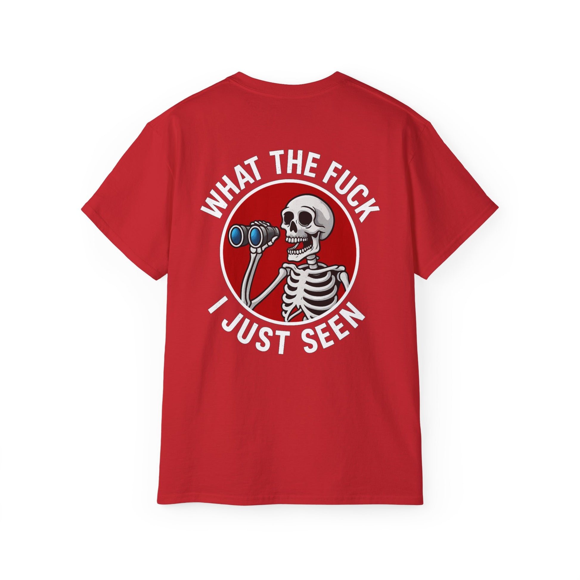 WTF I Just Seen – Binoculars Unisex Cotton Shirt