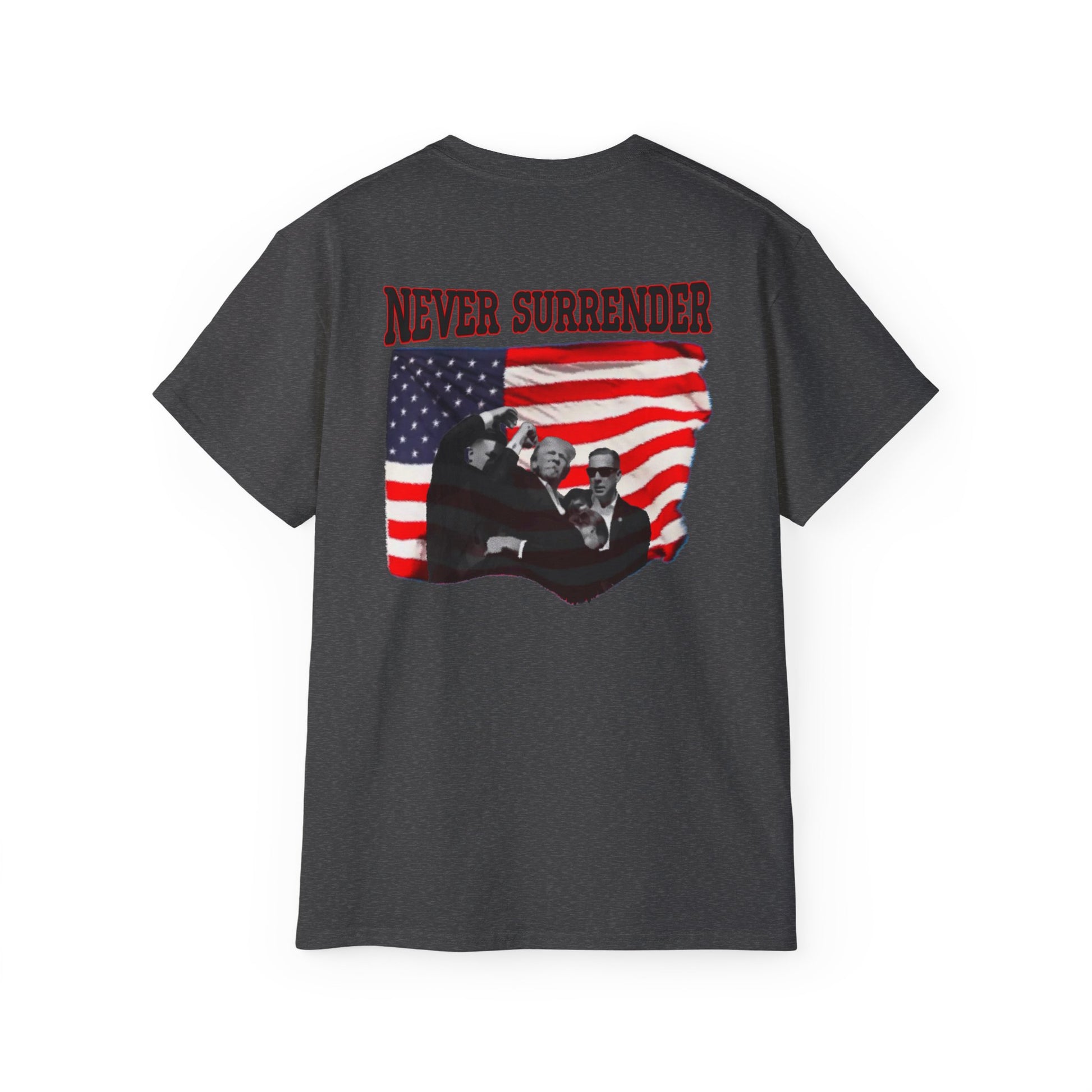 I’m Voting for the Felon” / Trump Back Design, Unisex Ultra Cotton Shirt