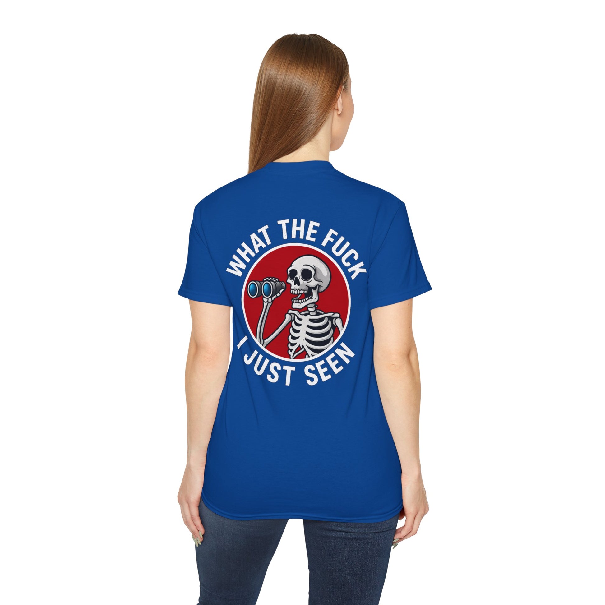WTF I Just Seen – Binoculars Unisex Cotton Shirt