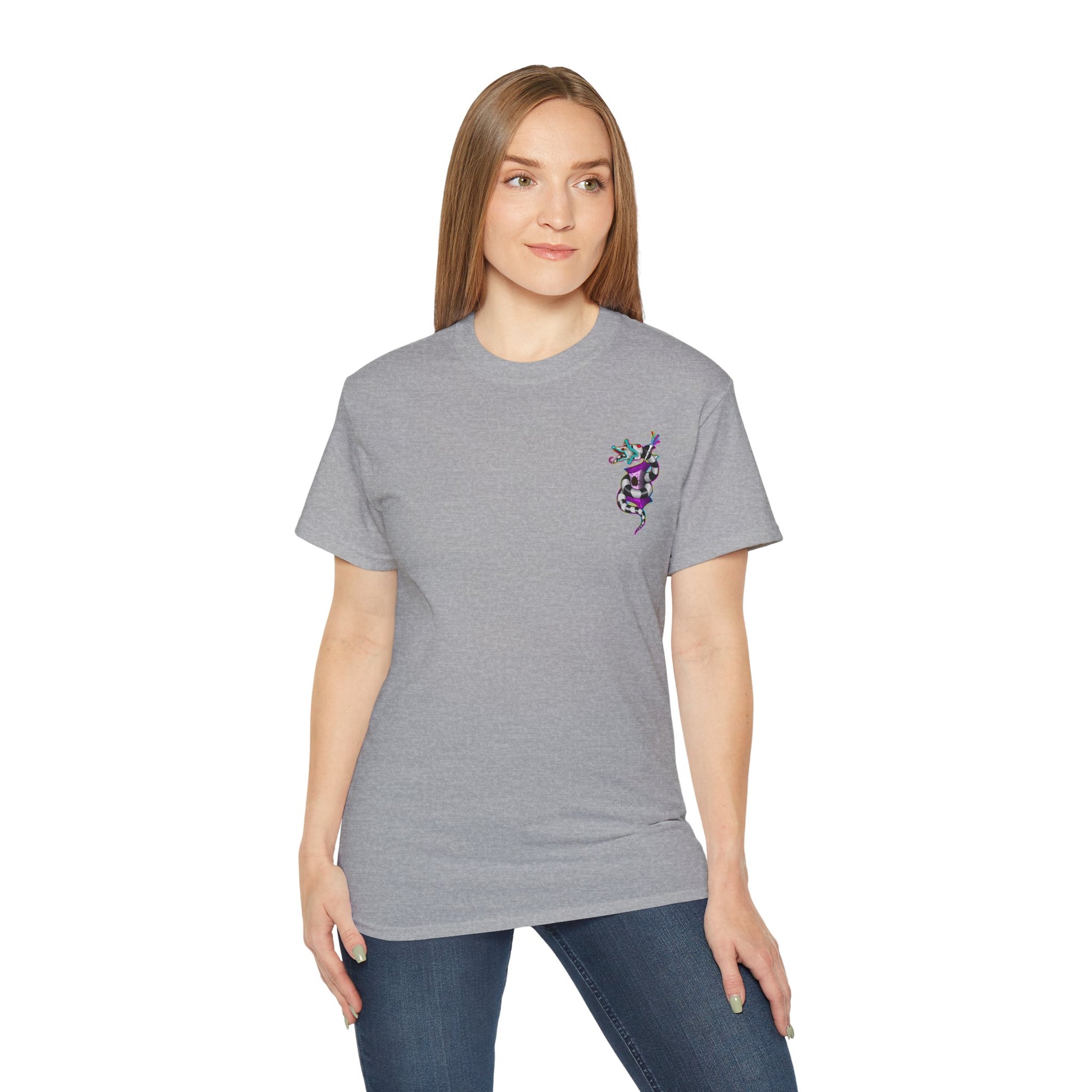 Beetle Juice Vibe — Sandworm Rainbow Pop, Unisex Cotton Shirt