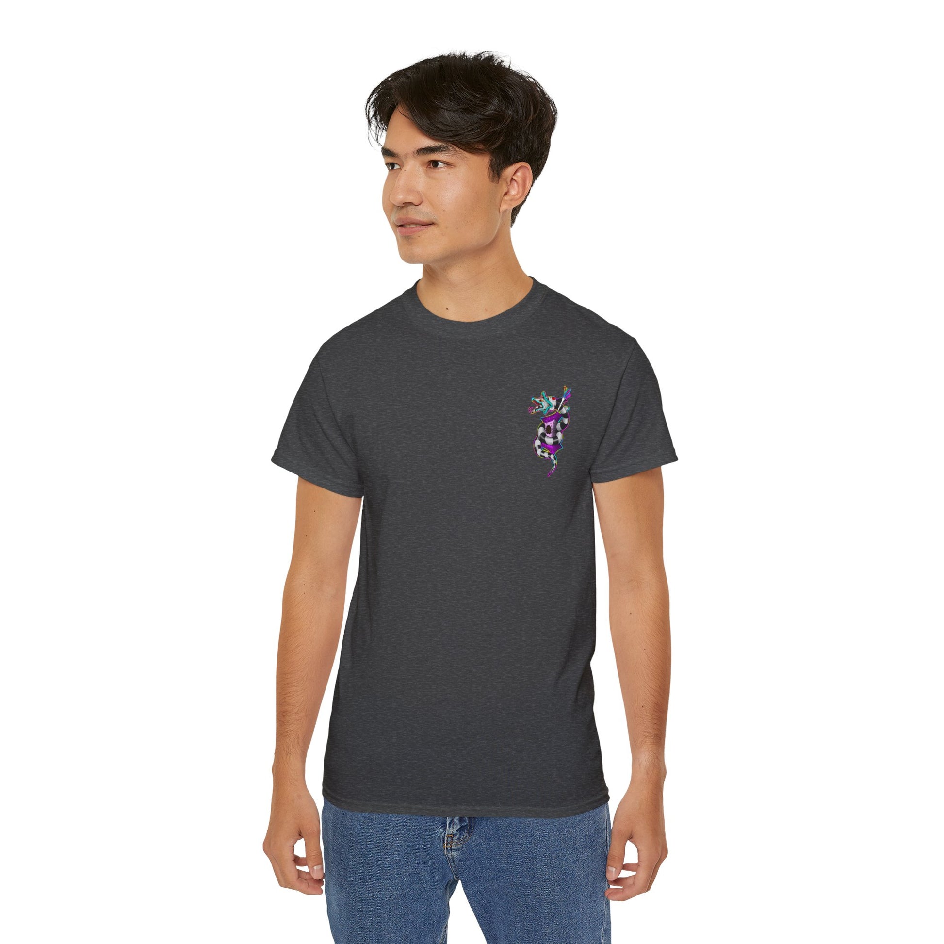 Beetle Juice Vibe — Sandworm Rainbow Pop, Unisex Cotton Shirt