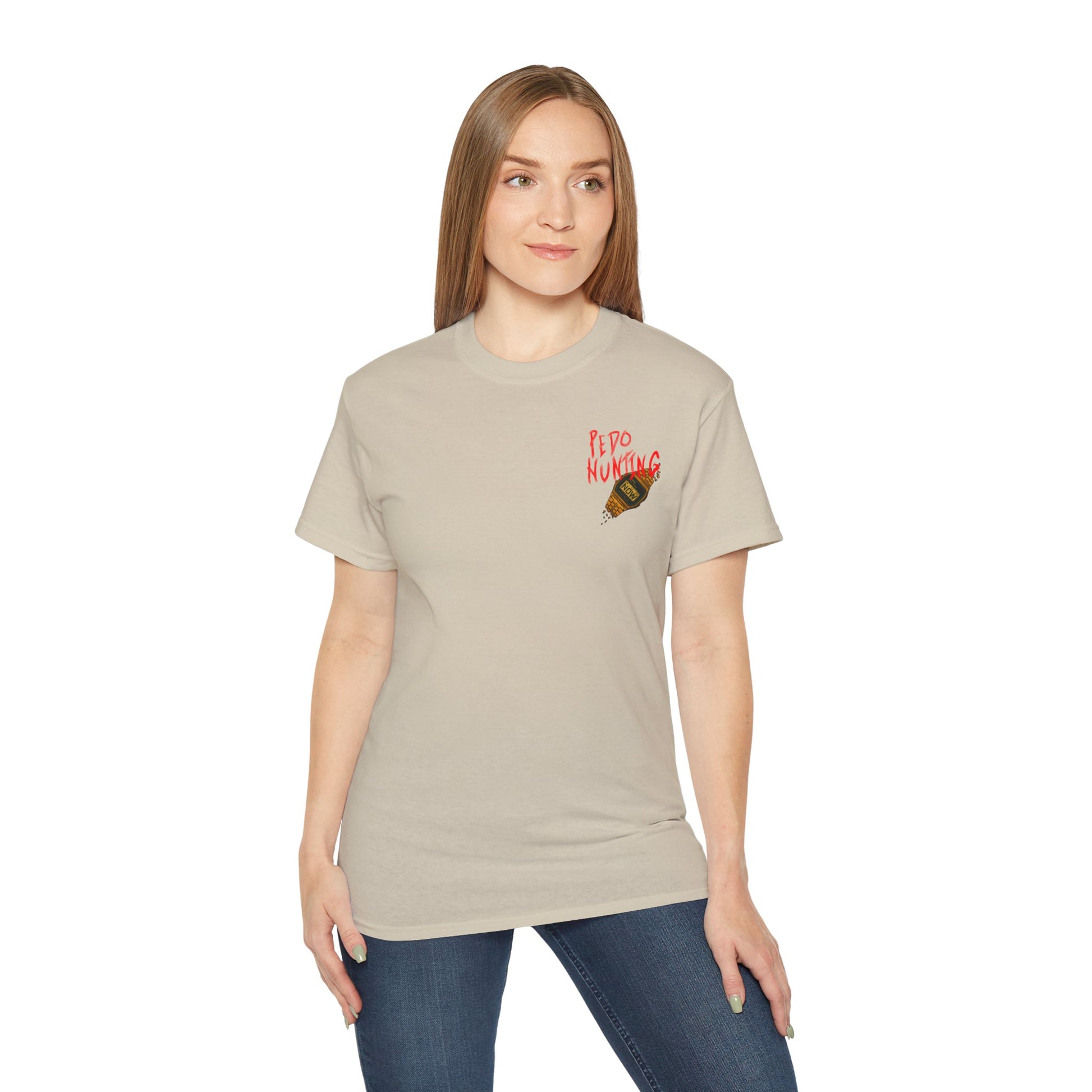 Pedo Hunter – Stomp Out Evil, Unisex Graphic Tee