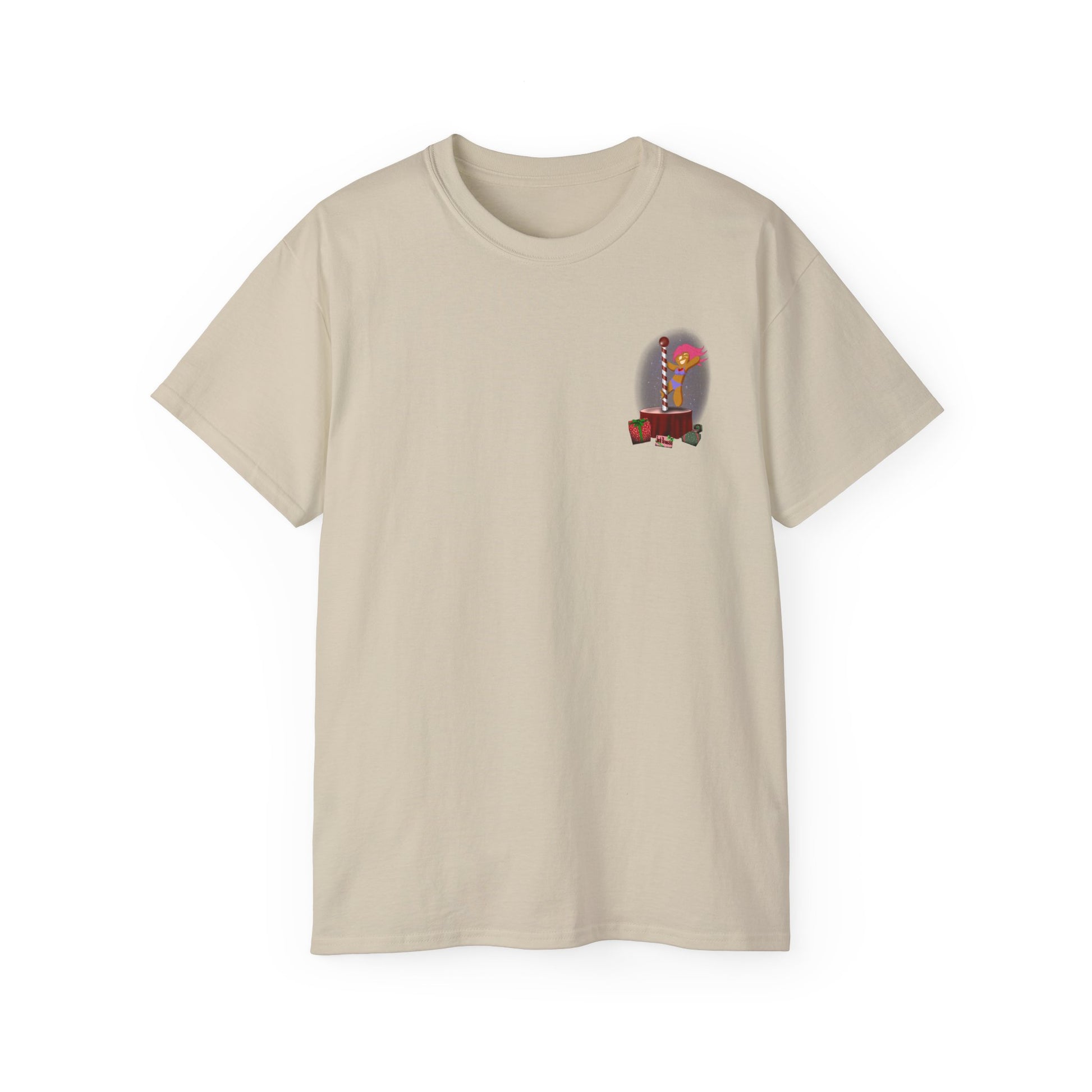 🎄 Ho Ho Ho Gingerbread Strippers – Naughty Holiday Pole Dance, Unisex Cotton T-Shirt