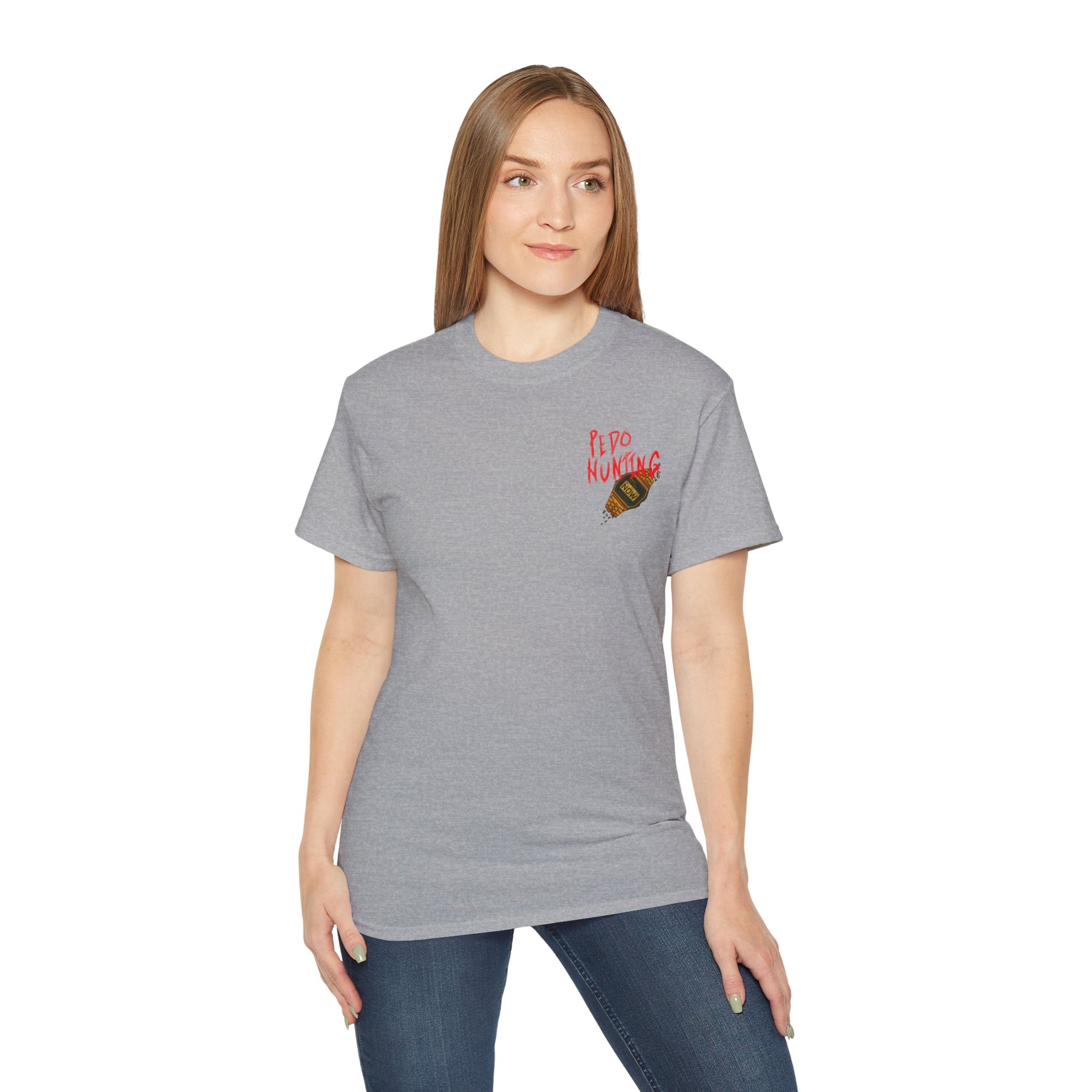 Pedo Hunter – Stomp Out Evil, Unisex Graphic Tee