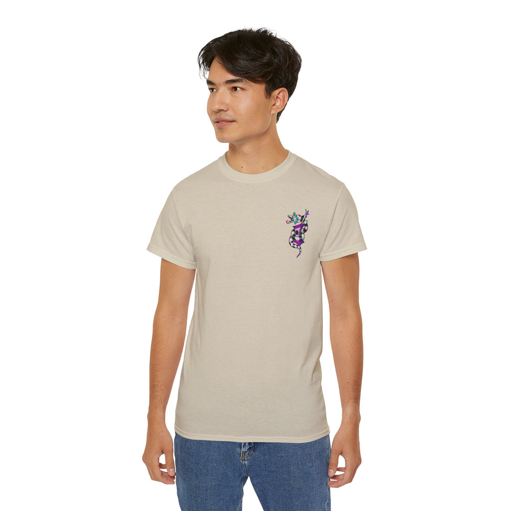 Beetle Juice Vibe — Sandworm Rainbow Pop, Unisex Cotton Shirt