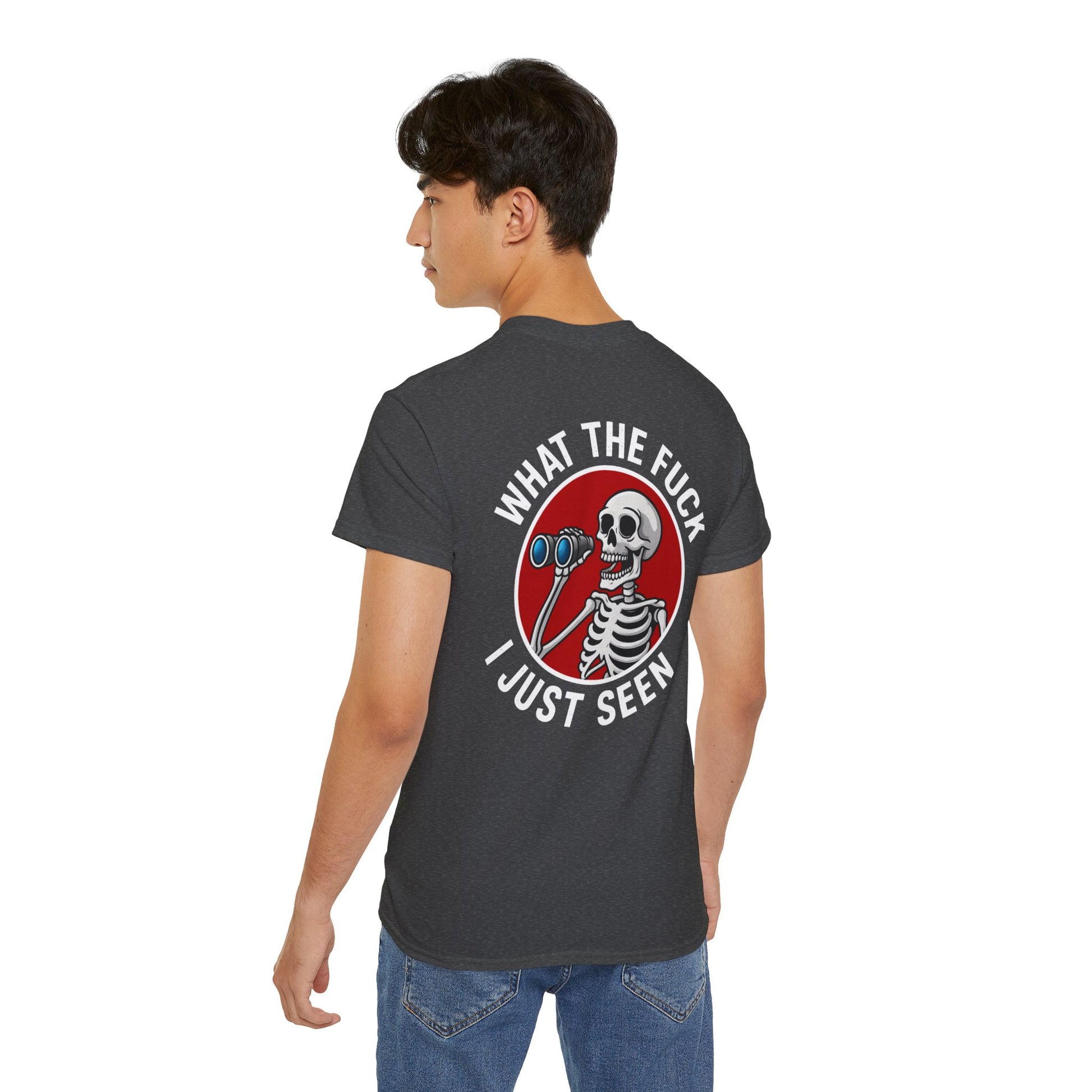 WTF I Just Seen – Binoculars Unisex Cotton Shirt
