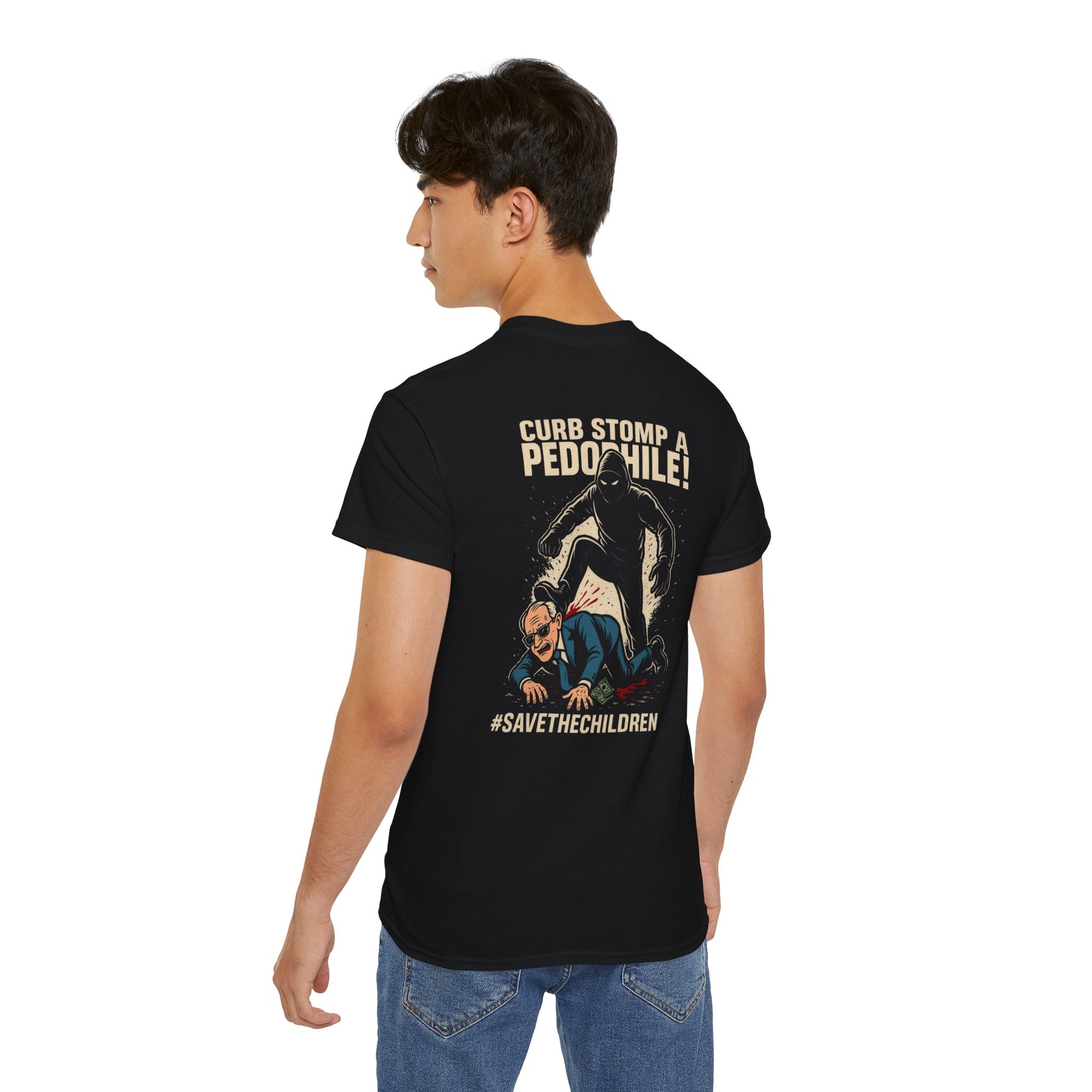 Pedo Hunter – Stomp Out Evil, Unisex Graphic Tee