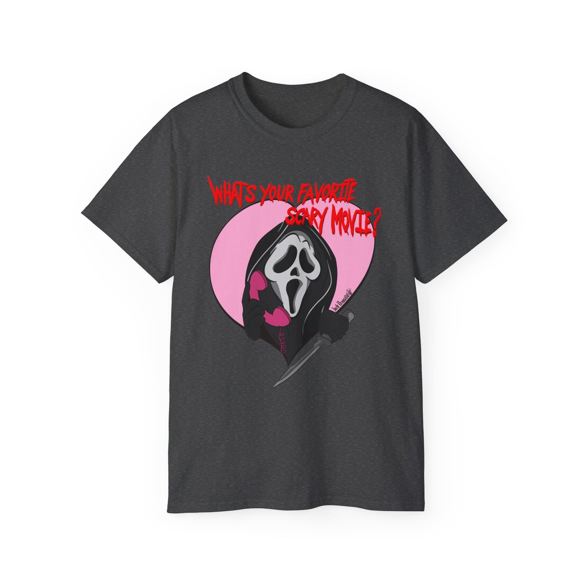 Ghostface Valentine – What’s Your Favorite Scary Movie? Unisex Tee