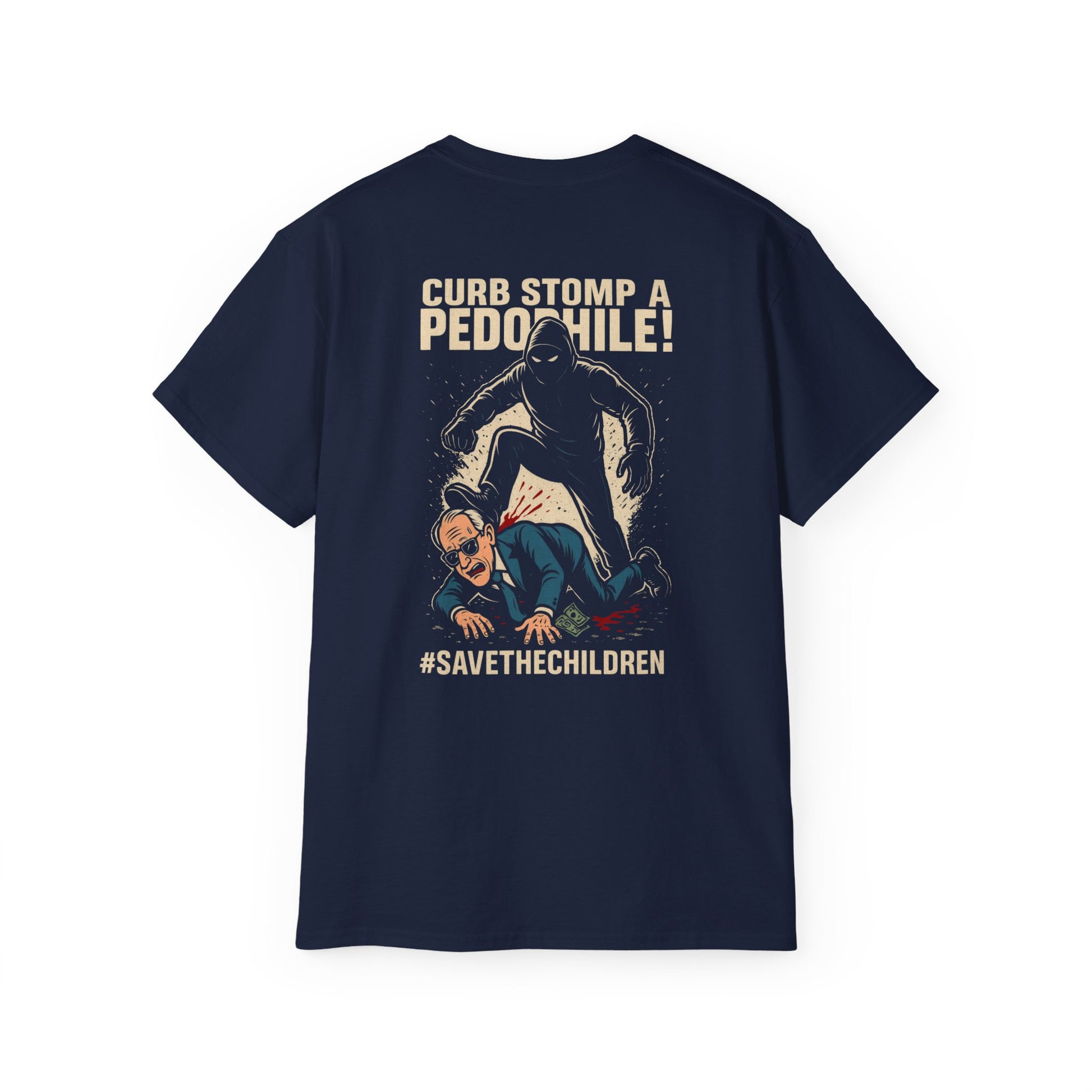 Pedo Hunter – Stomp Out Evil, Unisex Graphic Tee