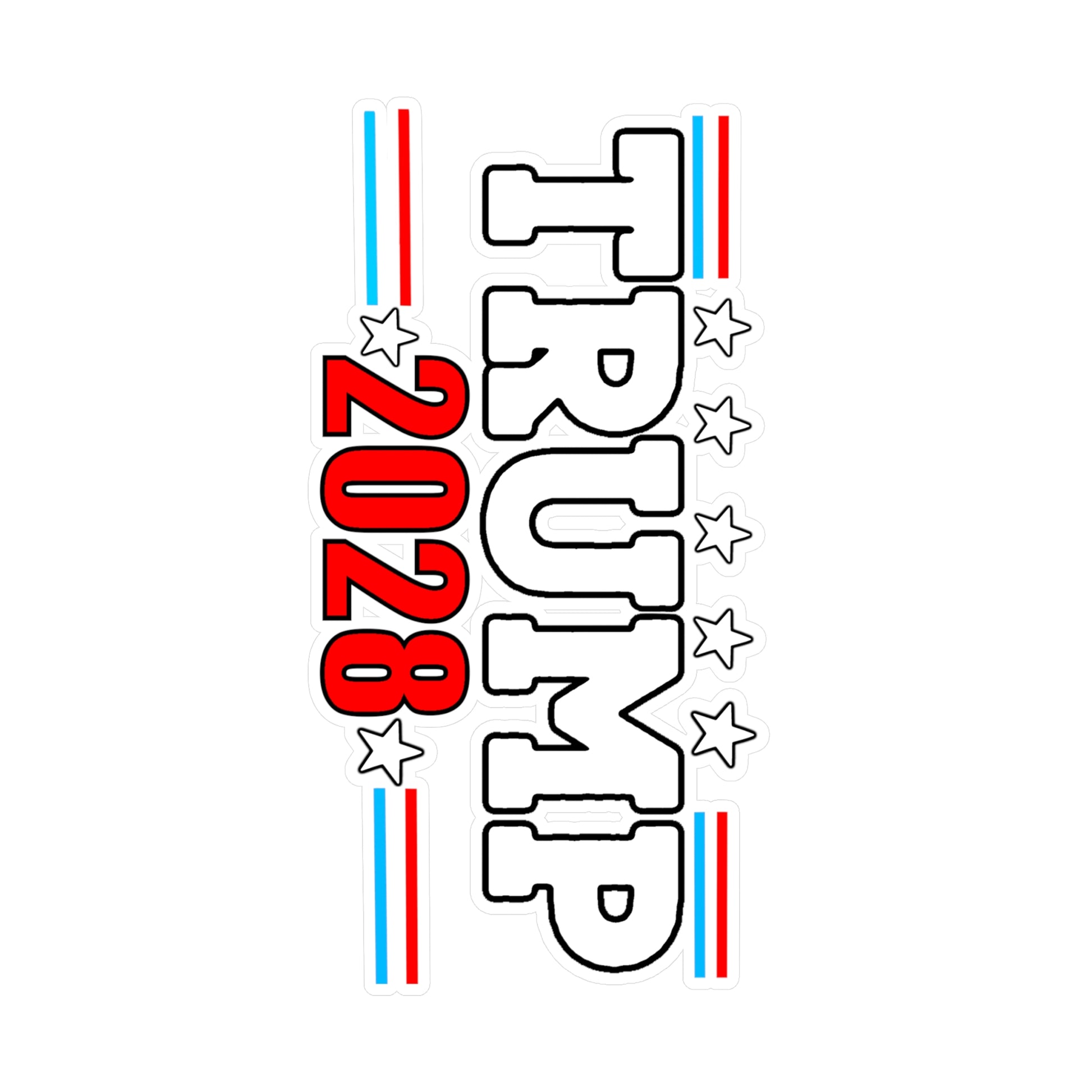 Trump 2028 Kiss-Cut Vinyl Decals for Chaos