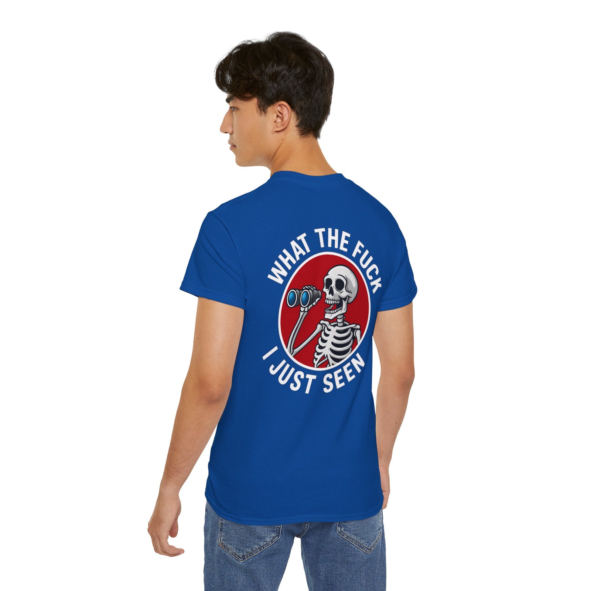 WTF I Just Seen – Binoculars Unisex Cotton Shirt