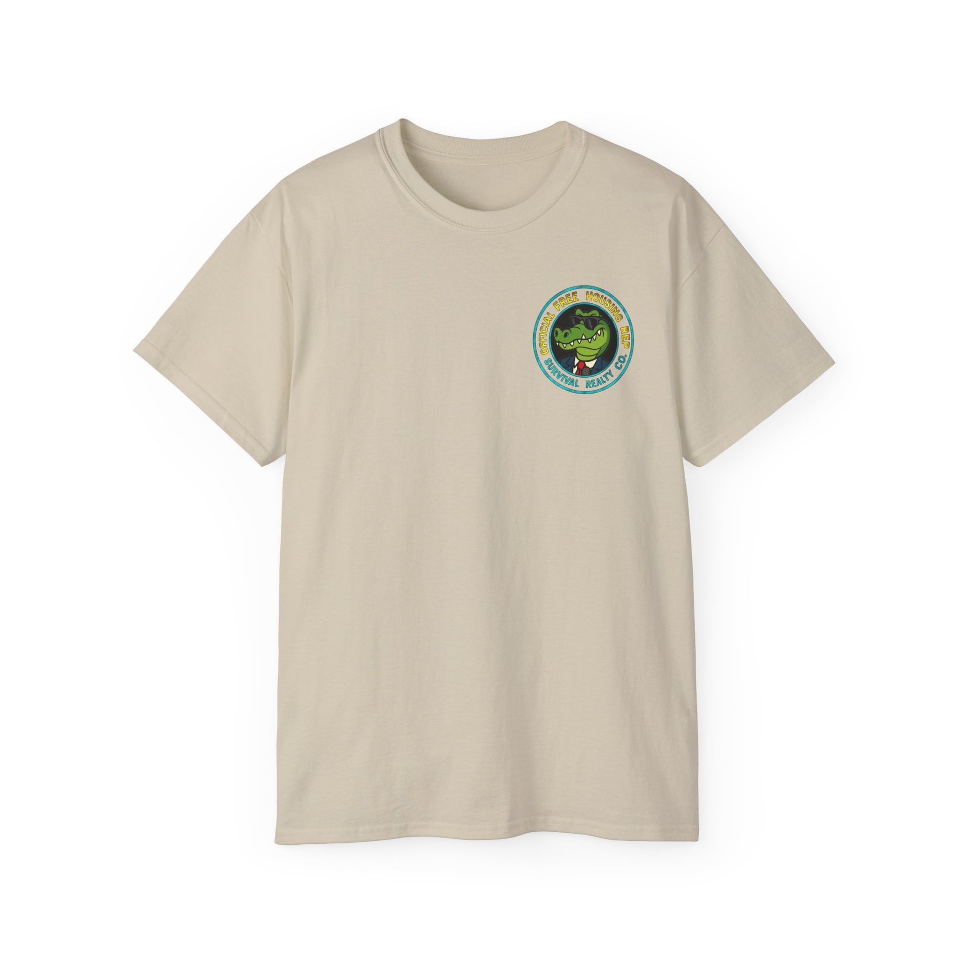 Survival Realty – Free Housing, No Freedom, Unisex Ultra Cotton Tee