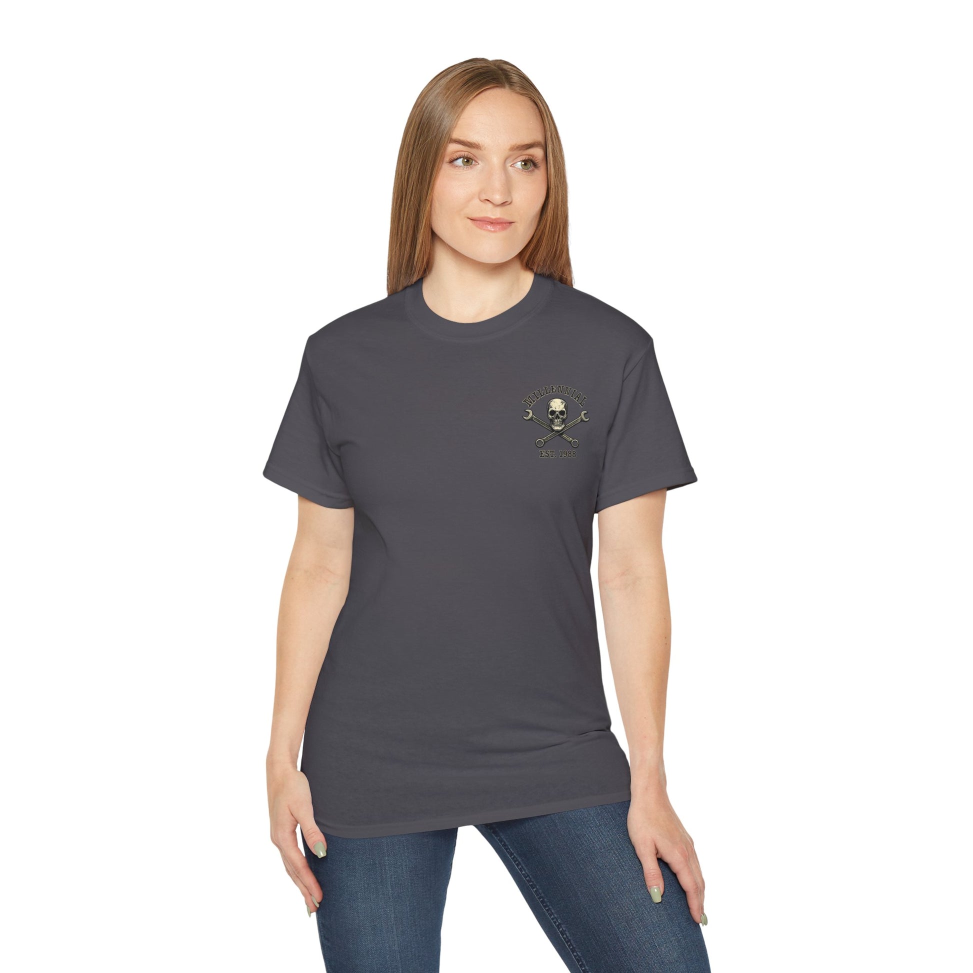 Millennial Mechanic – I Fix Stuff & Know Things Unisex Cotton Shirt
