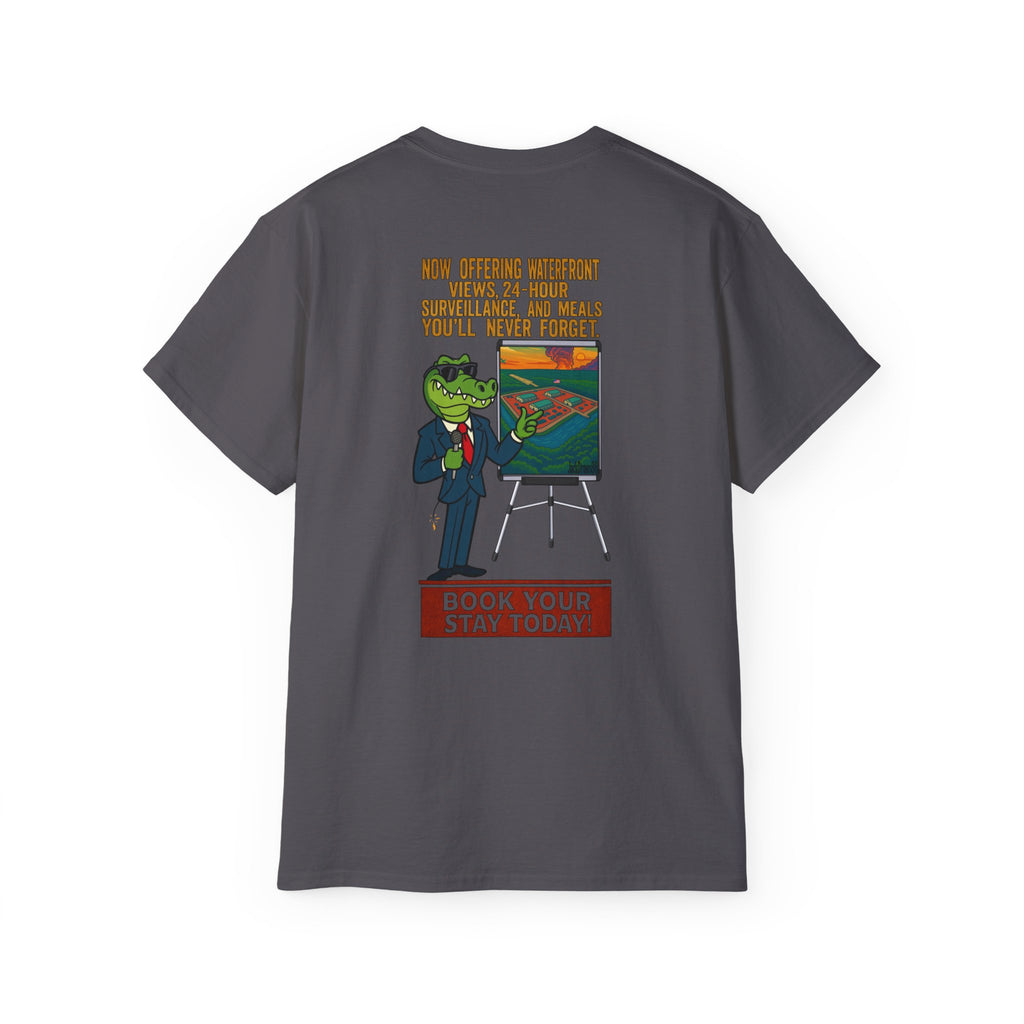 Survival Realty – Free Housing, No Freedom, Unisex Ultra Cotton Tee