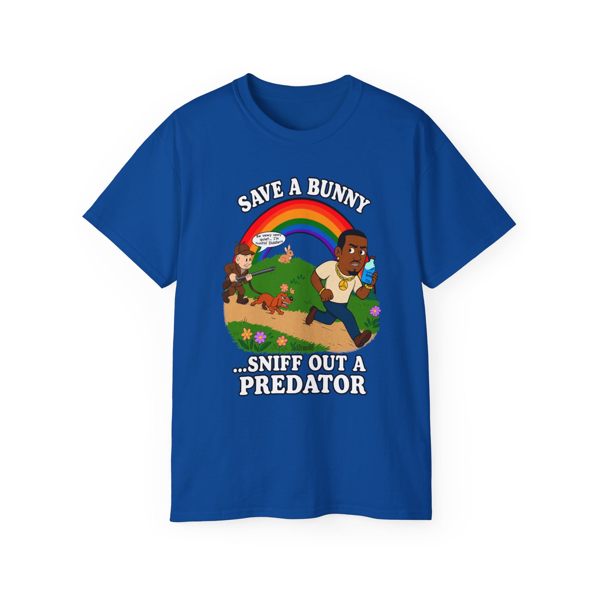 Huntin’ Diddlers: The Bunny Protection Act, Unisex Cotton Shirt
