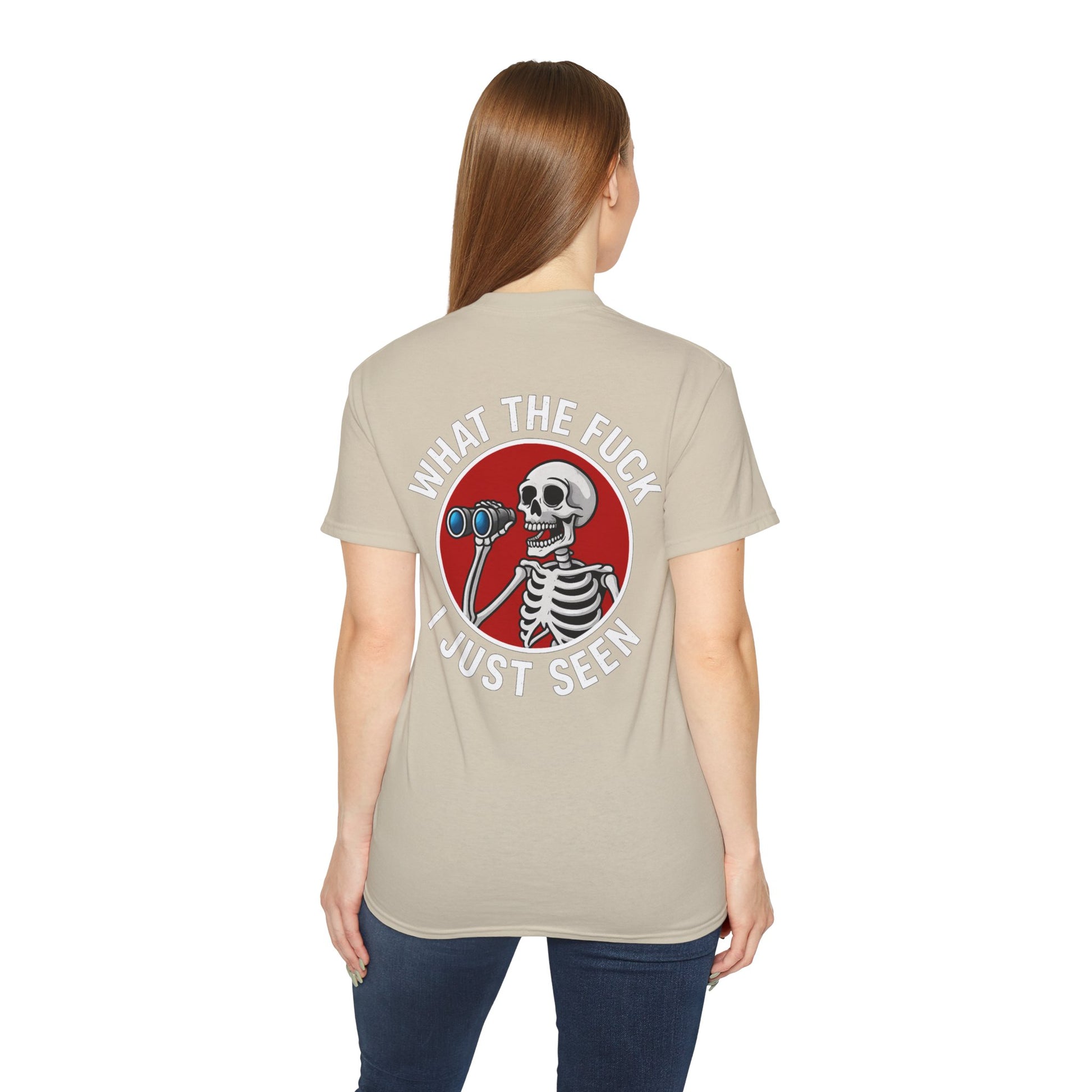 WTF I Just Seen – Binoculars Unisex Cotton Shirt
