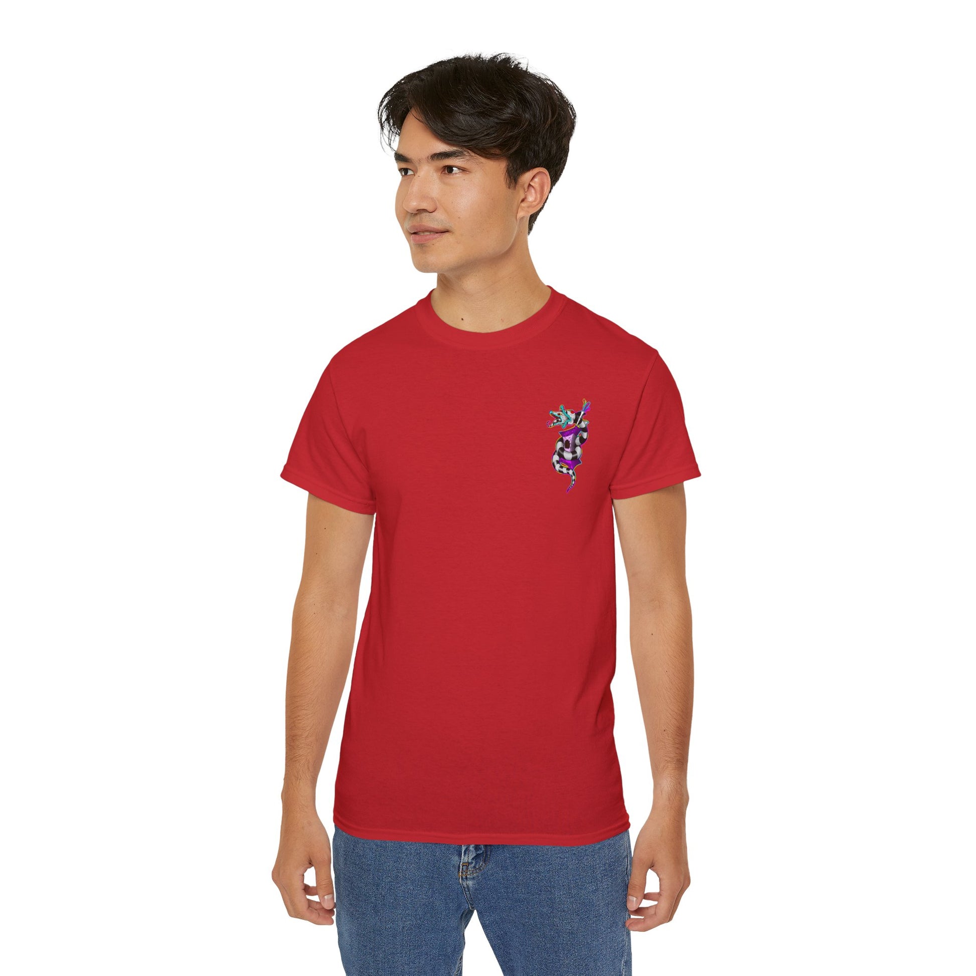 Beetle Juice Vibe — Sandworm Rainbow Pop, Unisex Cotton Shirt
