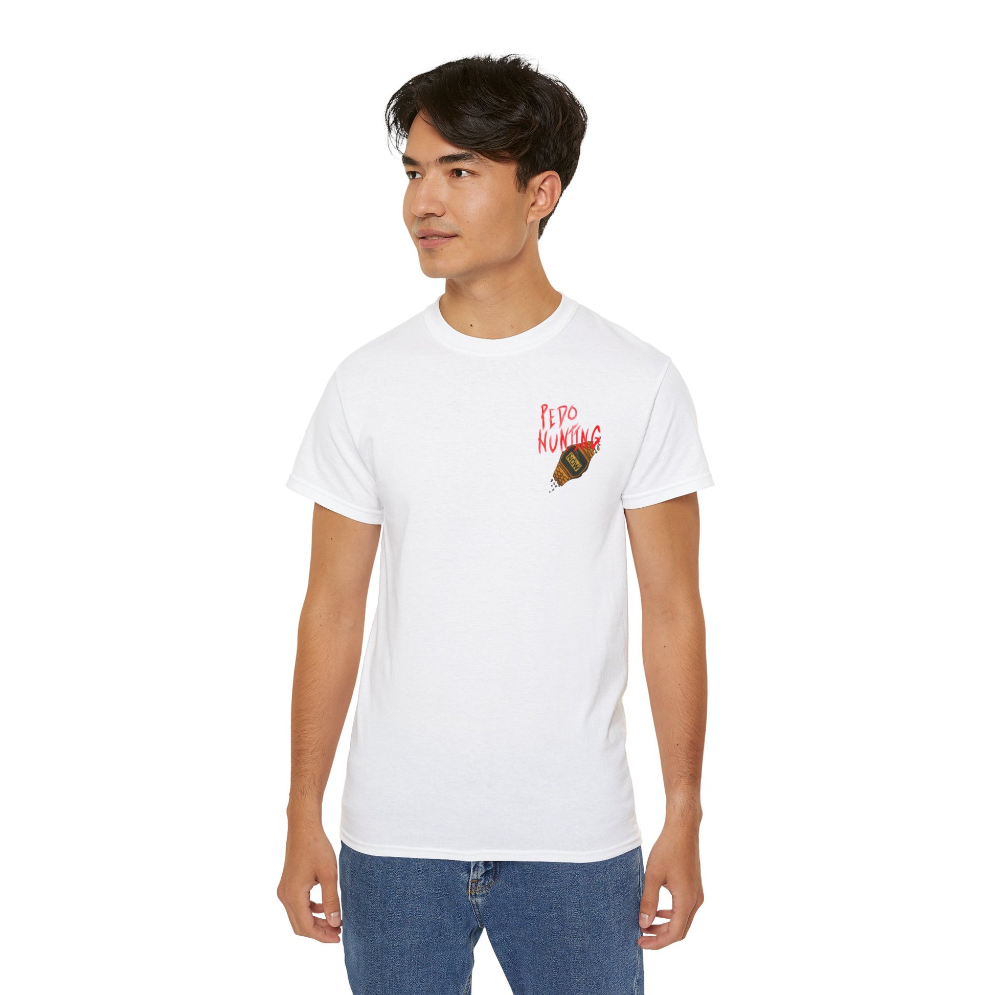 Pedo Hunter – Stomp Out Evil, Unisex Graphic Tee