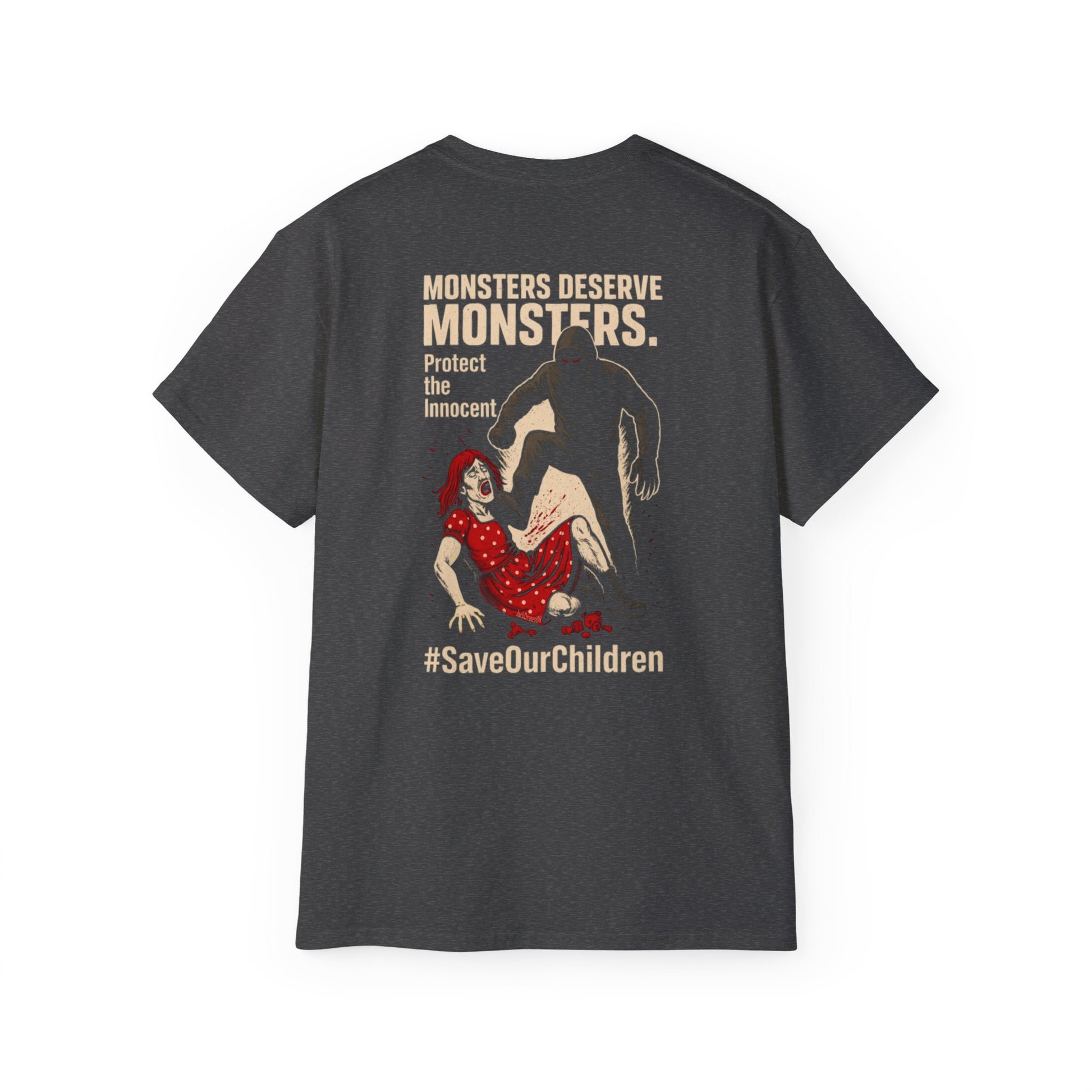 Pedo Hunting Now – Monsters Deserve Monsters, Unisex Tee