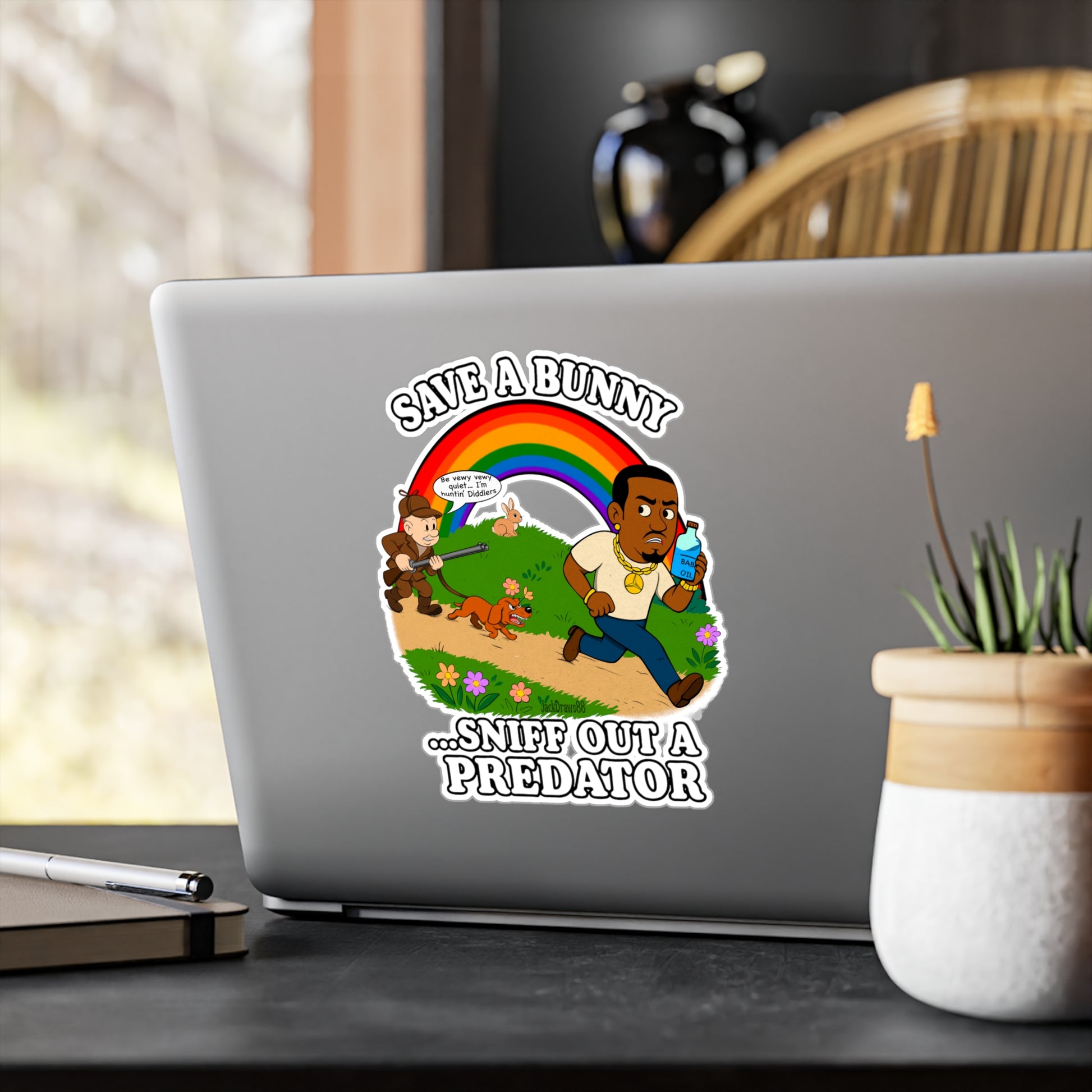 Huntin’ Diddlers: The Bunny Protection Act, Vinyl Decals for Chaos