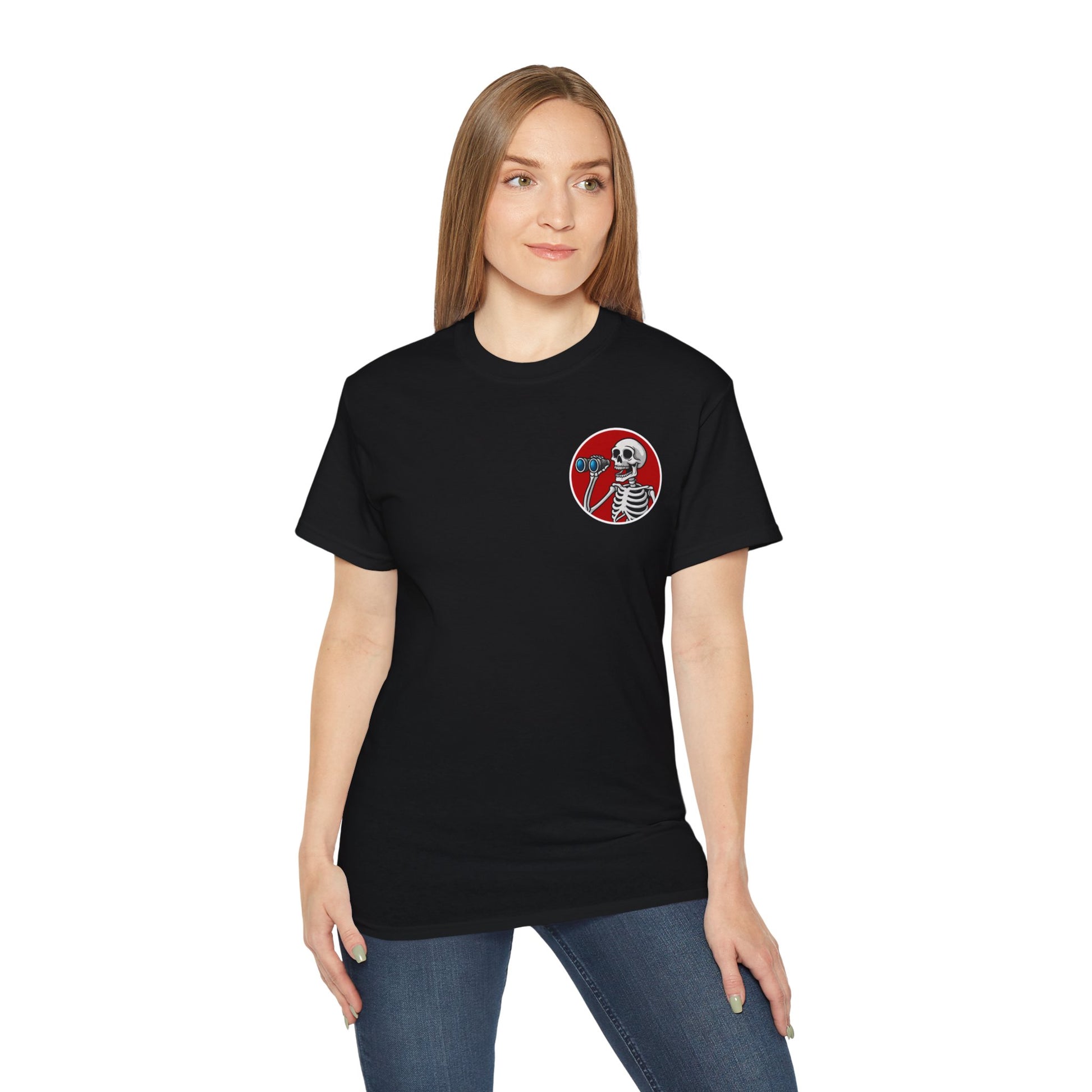 WTF I Just Seen – Binoculars Unisex Cotton Shirt