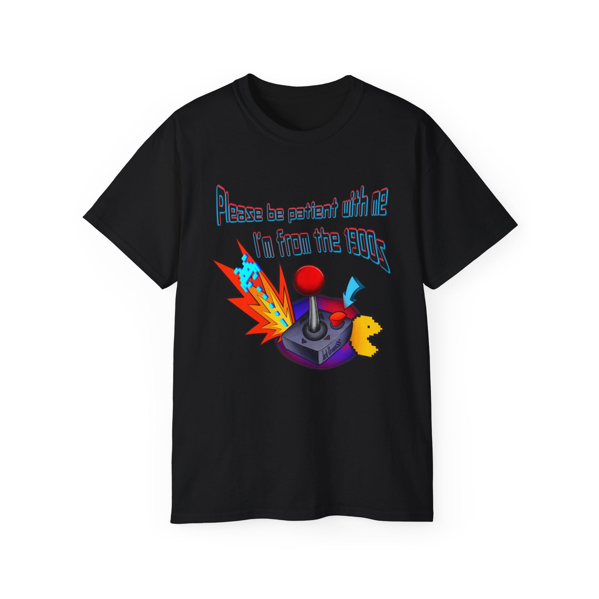 Vintage Gamer Joystick Shirt – 1900s Humor