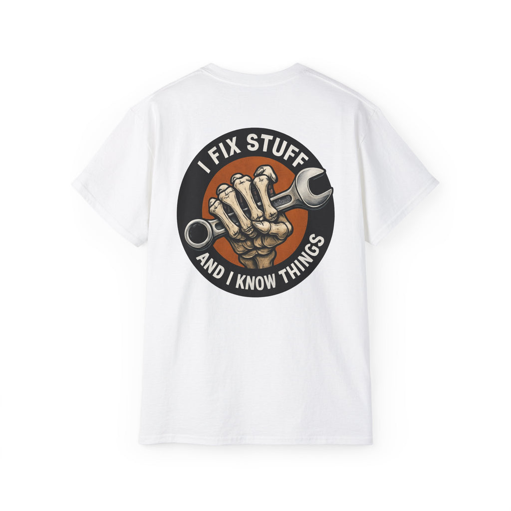 Boomer Wrench Master – I Fix Stuff & Know Things Unisex Tee
