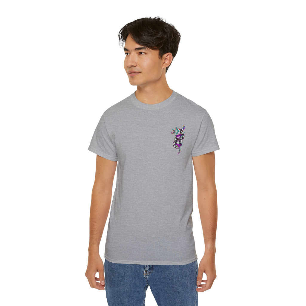 Beetle Juice Vibe — Sandworm Rainbow Pop, Unisex Cotton Shirt