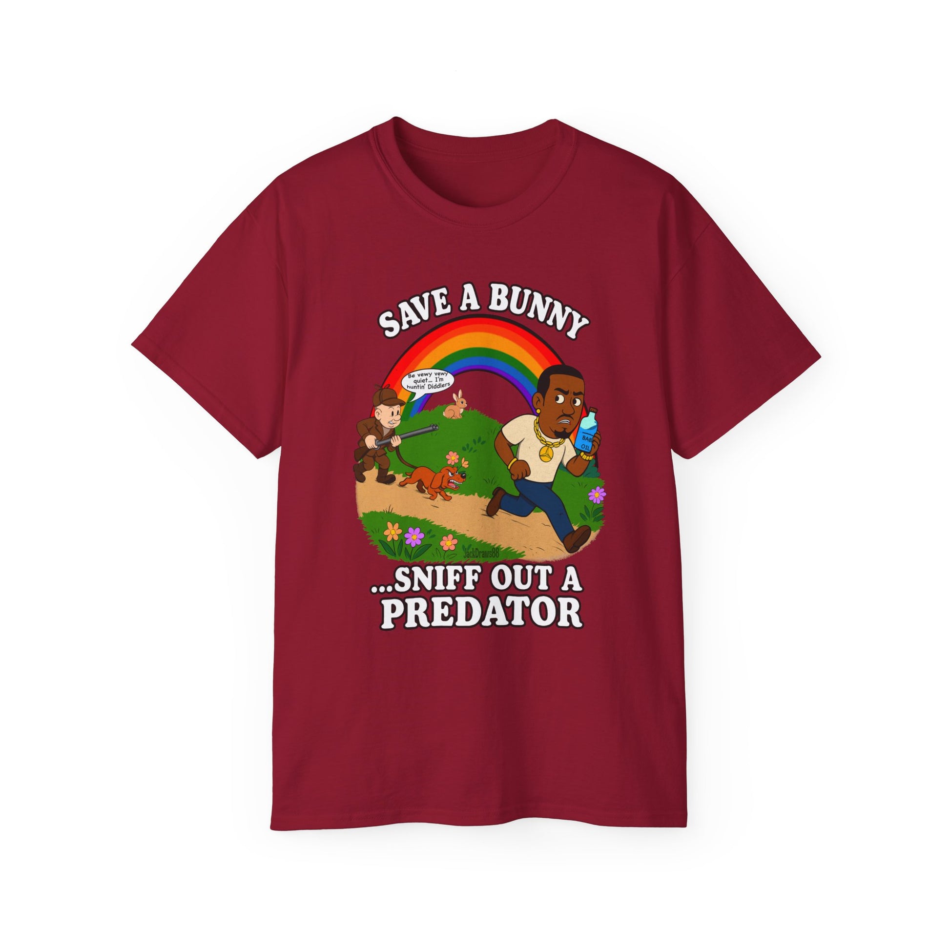 Huntin’ Diddlers: The Bunny Protection Act, Unisex Cotton Shirt