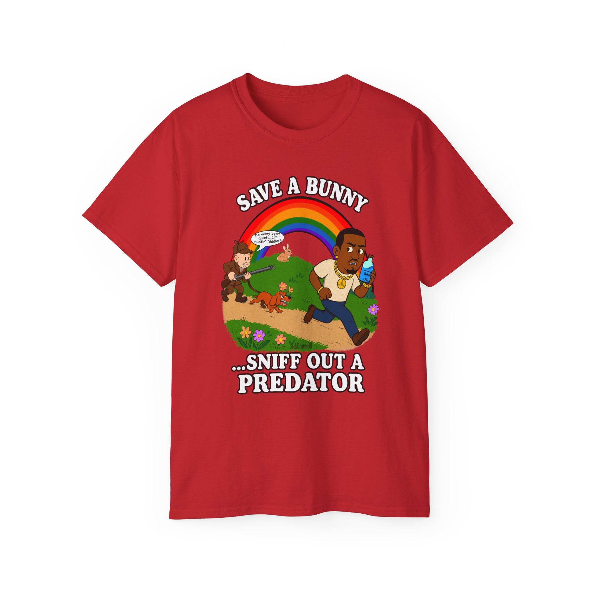 Huntin’ Diddlers: The Bunny Protection Act, Unisex Cotton Shirt