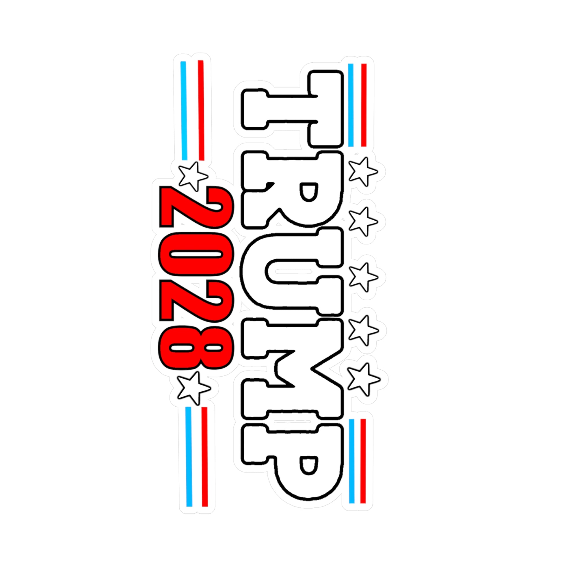 Trump 2028 Kiss-Cut Vinyl Decals for Chaos