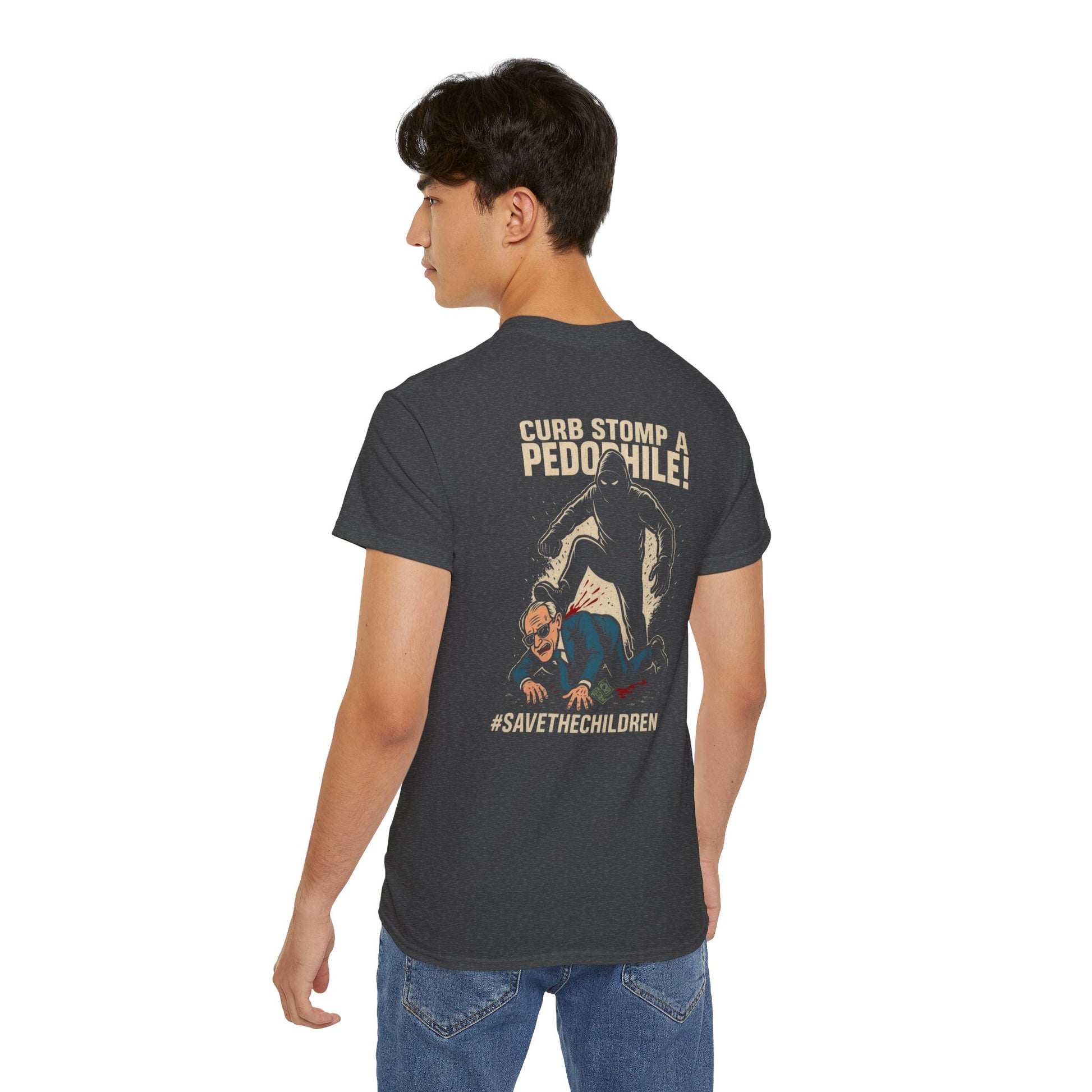 Pedo Hunter – Stomp Out Evil, Unisex Graphic Tee