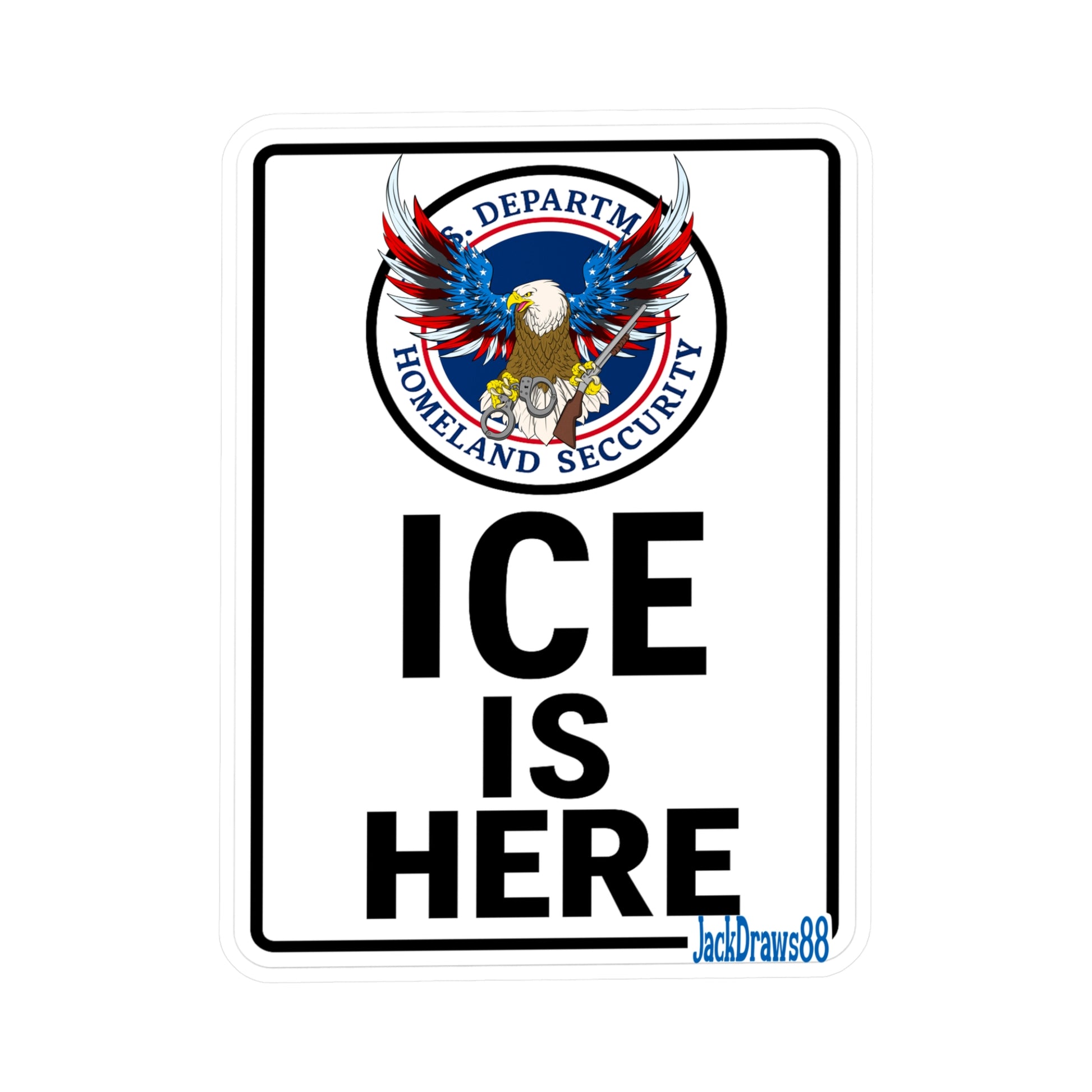 Operation ICE Presence, Kiss-Cut Vinyl Decals for Chaos